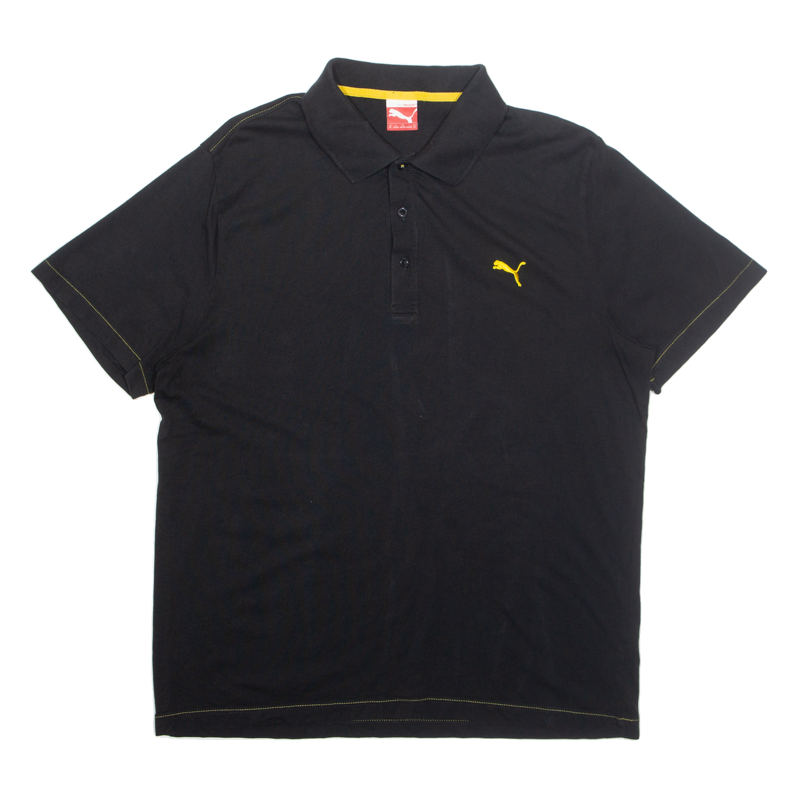 PUMA Mens Polo Shirt Black XL Refurbished - N/A refurbished available on Cerqular