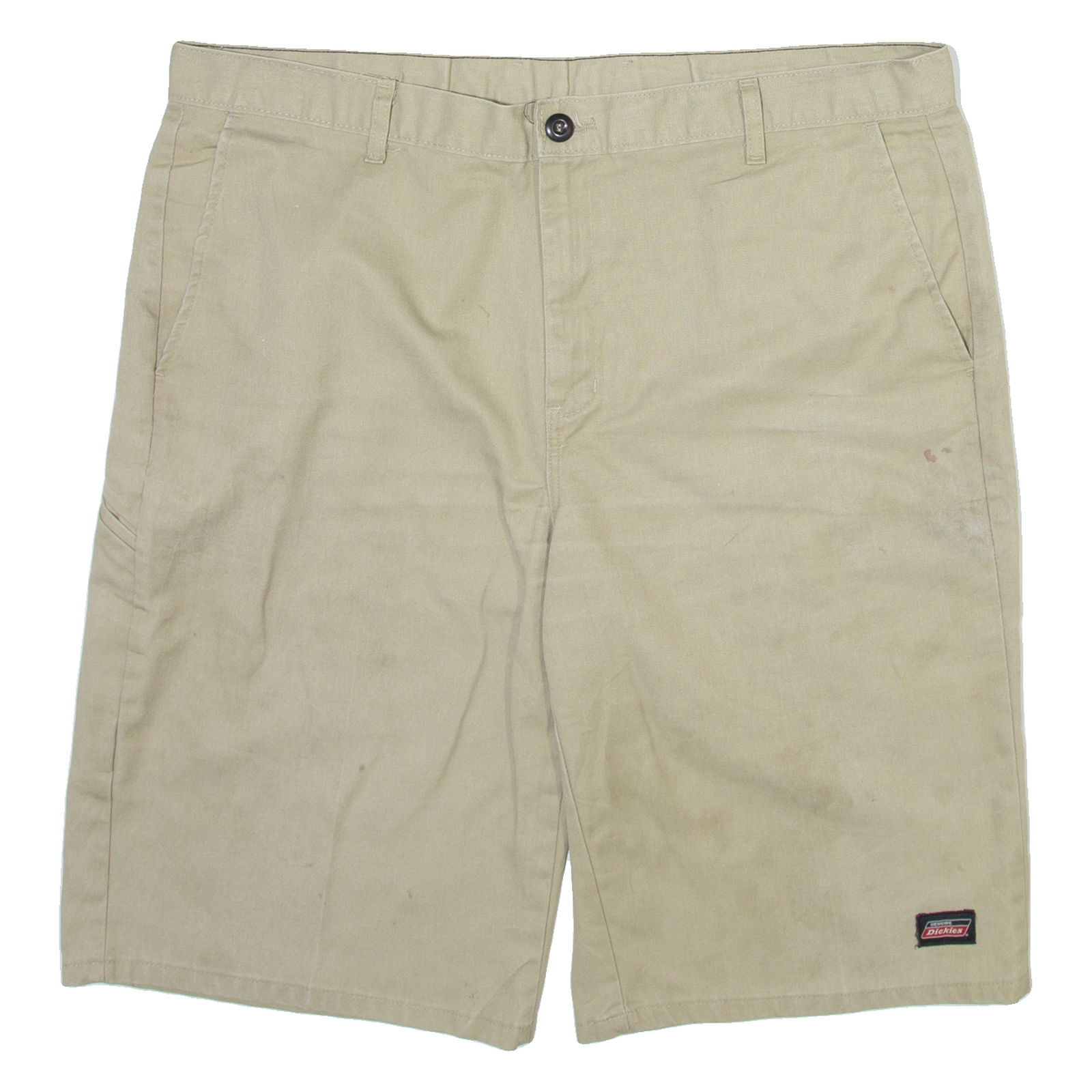 DICKIES Mens Workwear Shorts Beige Relaxed XL W40 Refurbished - N/A refurbished available on Cerqular