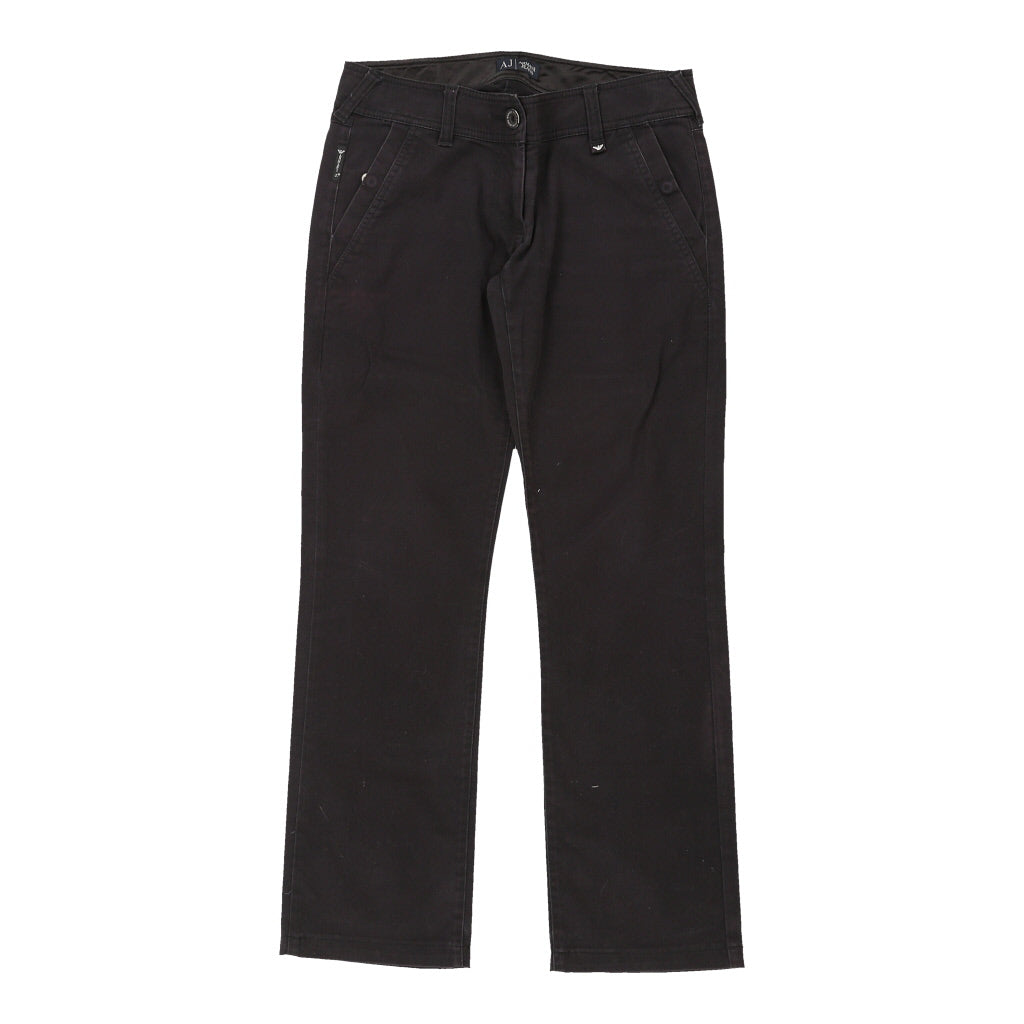 Buy Armani Jeans - 30W UK 8 Black Cotton Refurbished - $20.09 Armani Jeans - 30W UK 8 Black Cotton Refurbished - Thrifted (note: this is a term often used to describe second- refurbished available on Cerqular