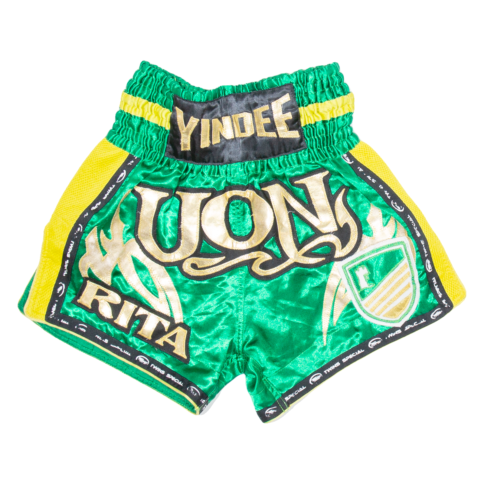 TWINS Thai Boxing Mens Sports Shorts Green M W26 Refurbished - N/A refurbished available on Cerqular