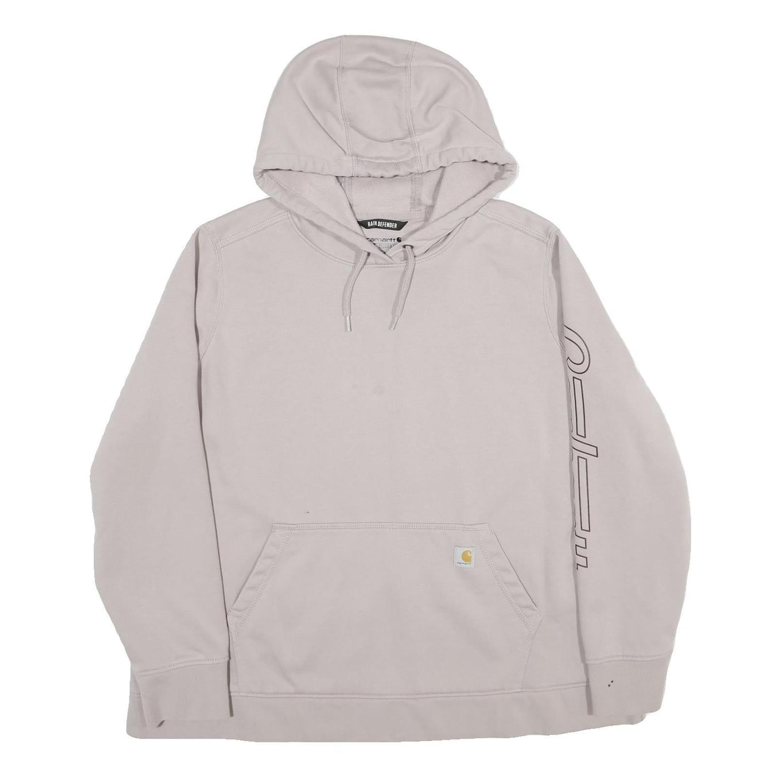 CARHARTT Womens Cream Hoodie 3XL Cotton Blend Casual Oversized Pullover Refurbished - N/A refurbished available on Cerqular