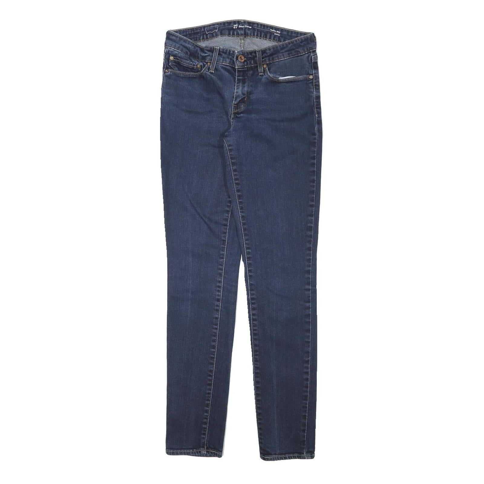LEVI'S Womens Slim Blue Jeans Denim Medium W26 L30 Stretch Crop Refurbished - N/A refurbished available on Cerqular