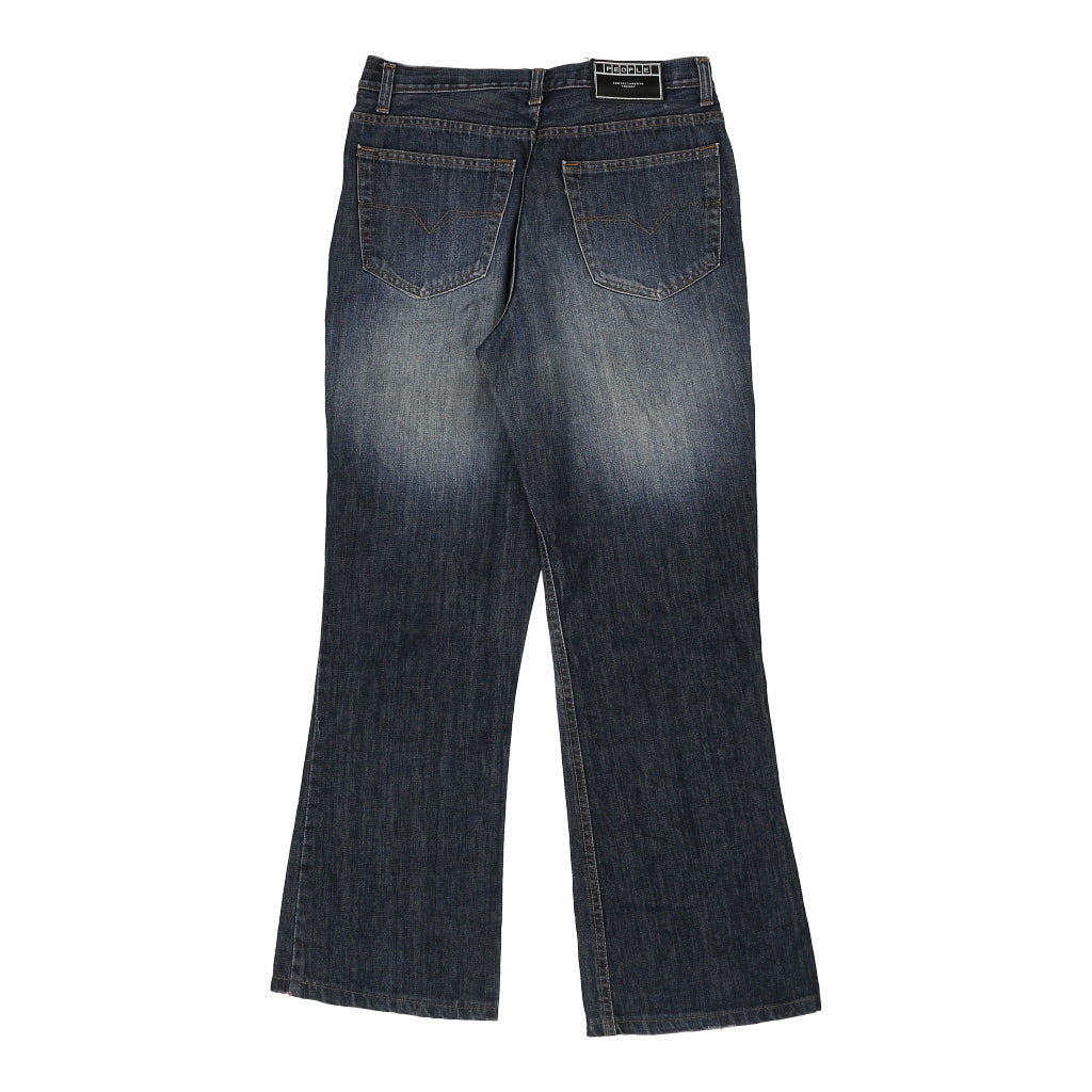 People Jeans - 32W 32L Dark Wash Cotton Refurbished - Thrifted (note: this is a term often used to describe second- refurbished available on Cerqular