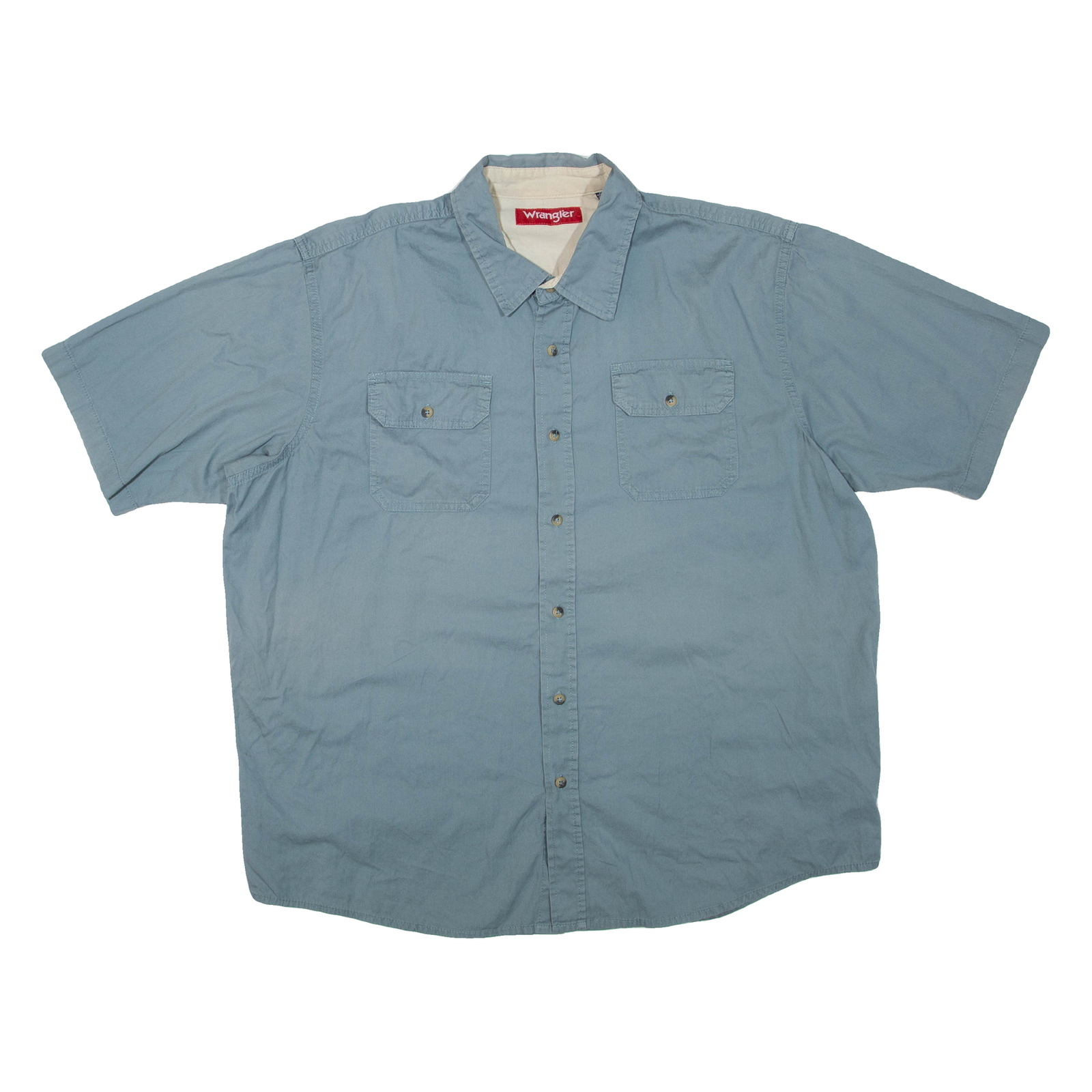 WRANGLER Mens Plain Shirt Grey XL Refurbished - N/A refurbished available on Cerqular