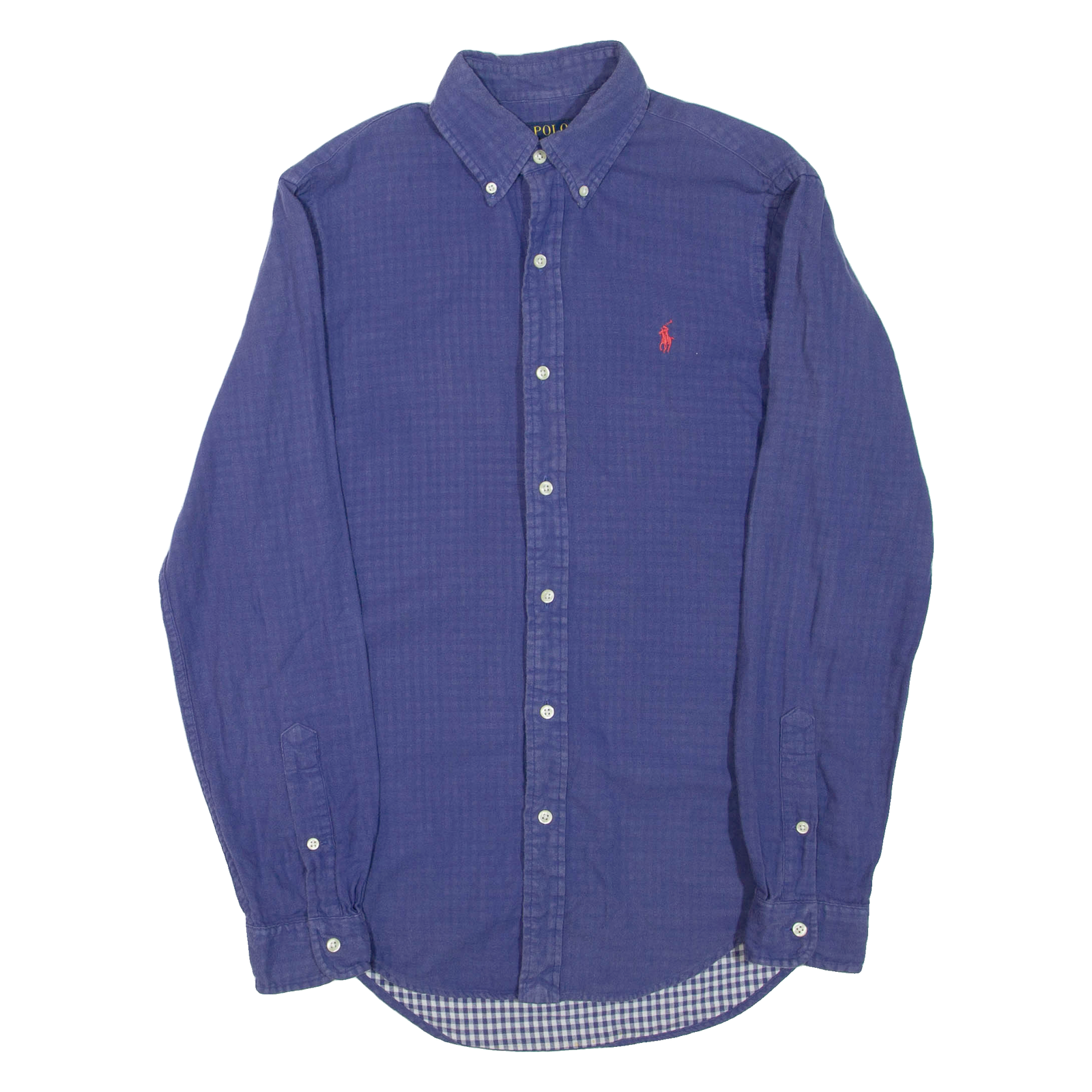 POLO RALPH LAUREN Mens Plain Shirt Purple Long Sleeve XS Refurbished - N/A refurbished available on Cerqular