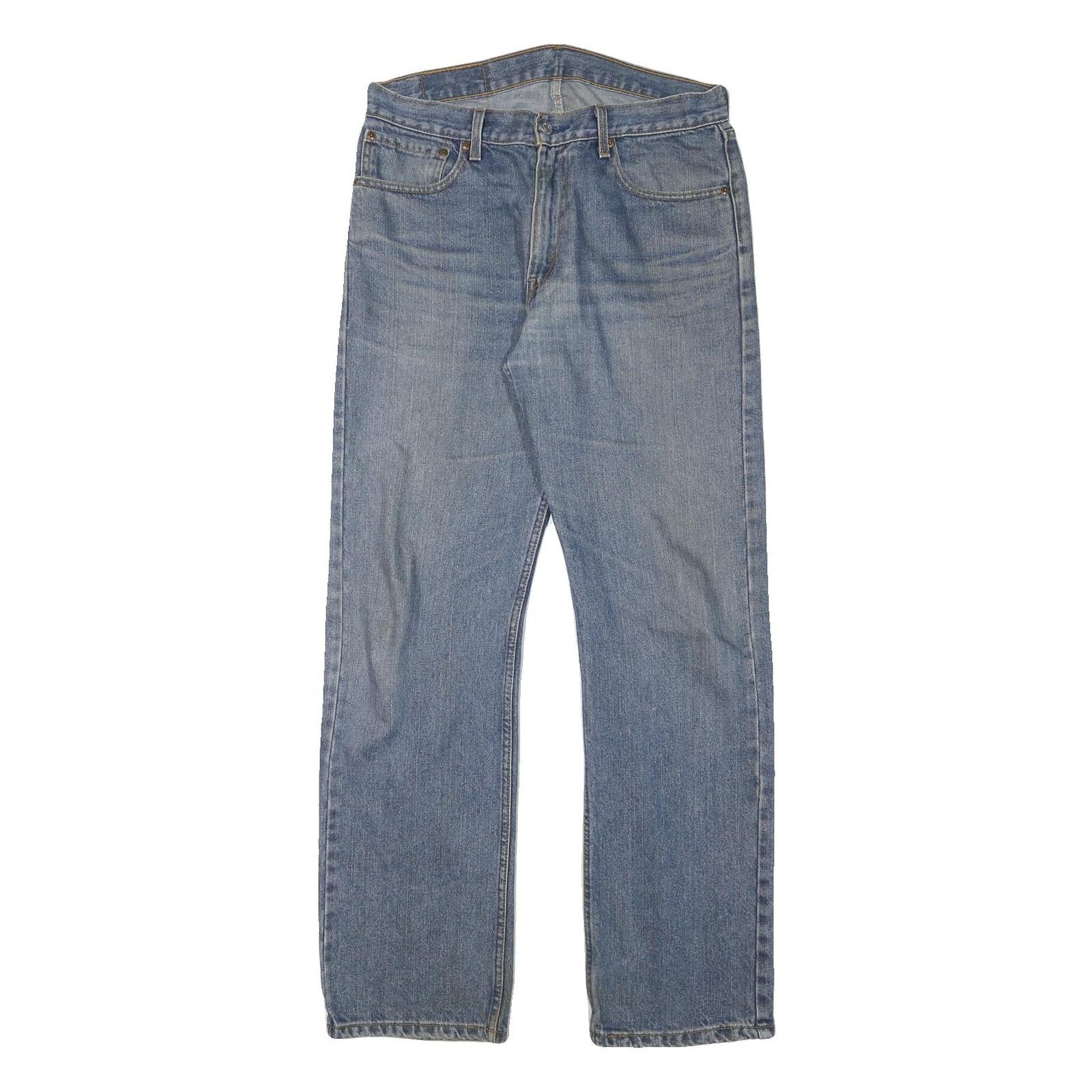 LEVI'S Mens Jeans Blue Regular Straight Denim Medium W32 L32 Classic Zip Cotton Refurbished - N/A refurbished available on Cerqular