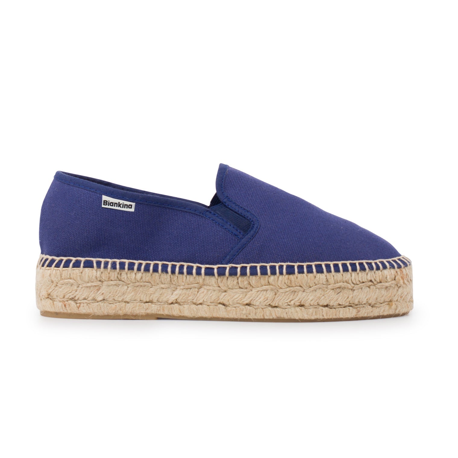 Palma Canvas Espadrille Platform Slip On - Navy | Select Size: 9 US (40EU) | Color: Navy Blue Refurbished - N/A refurbished available on Cerqular