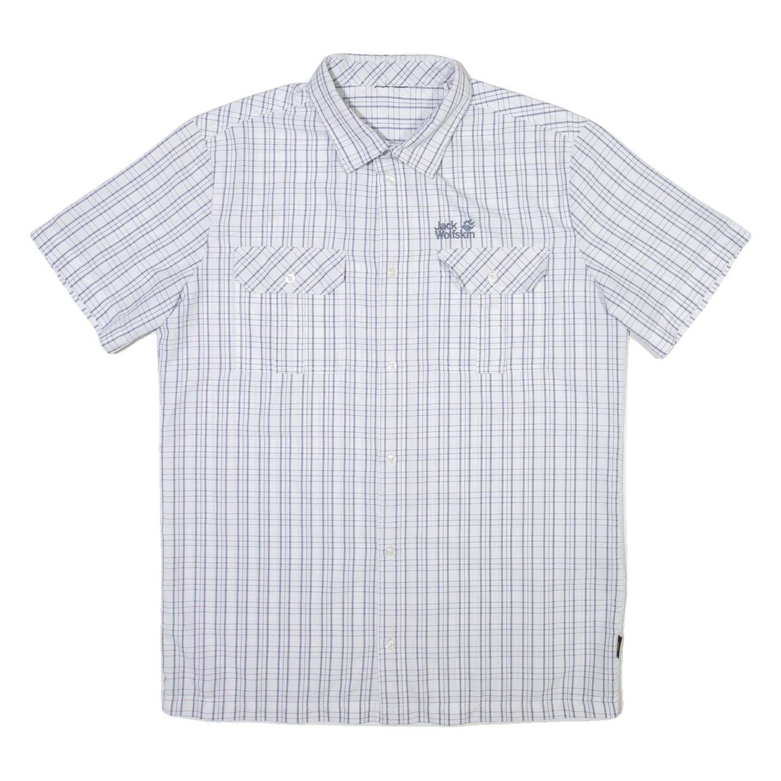 JACK WOLFSKIN Mens Shirt White Check L Refurbished - N/A refurbished available on Cerqular