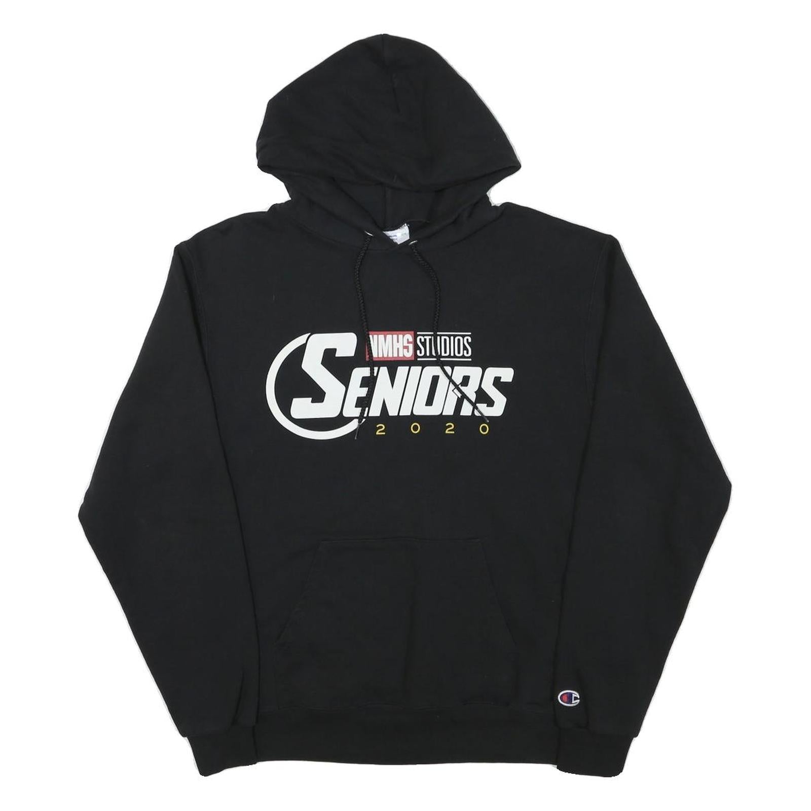 CHAMPION Mens Black Seniors 2020 Pullover Hoodie M Cotton Blend Refurbished - N/A refurbished available on Cerqular