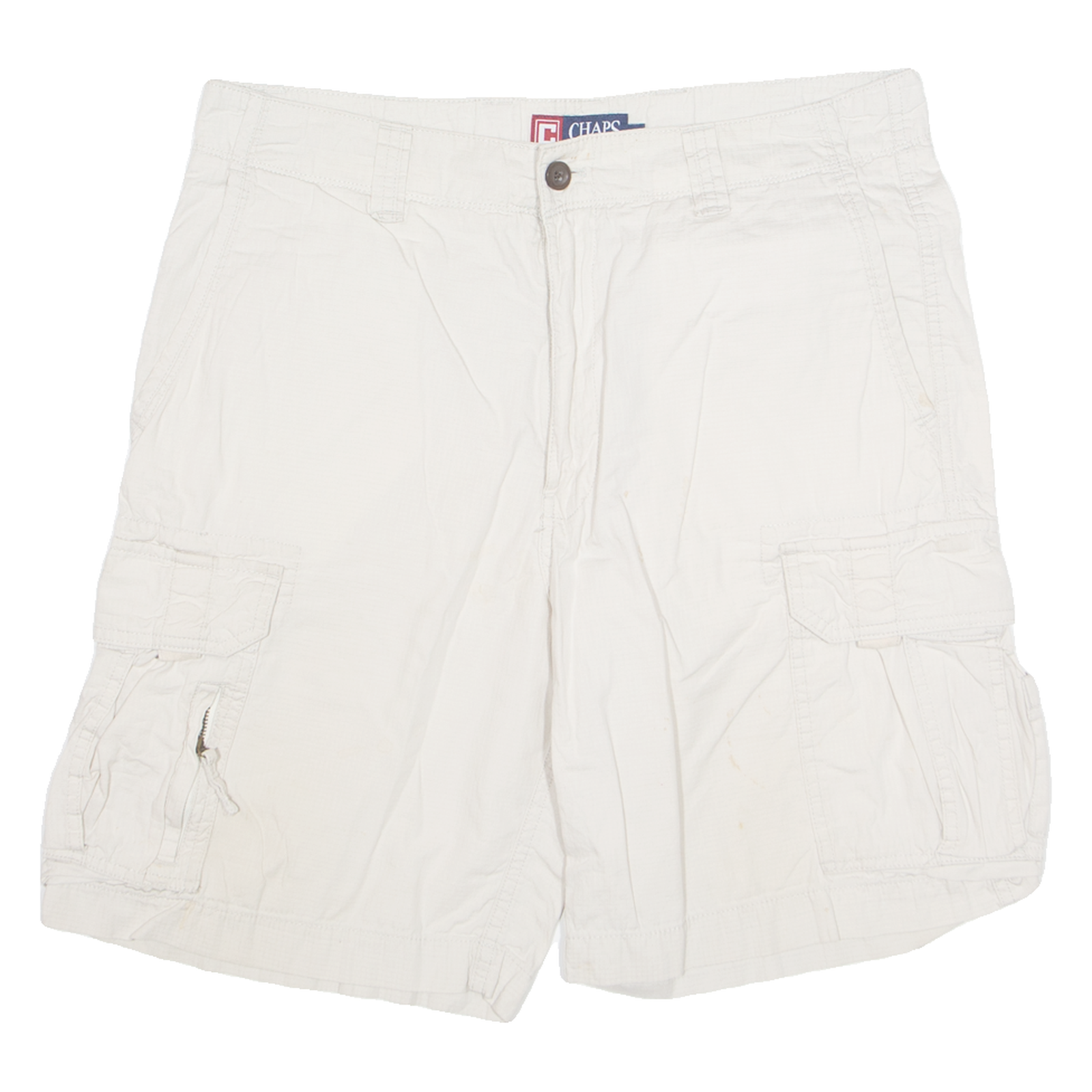 CHAPS Mens Cargo Shorts Cream M W34 Refurbished - N/A refurbished available on Cerqular
