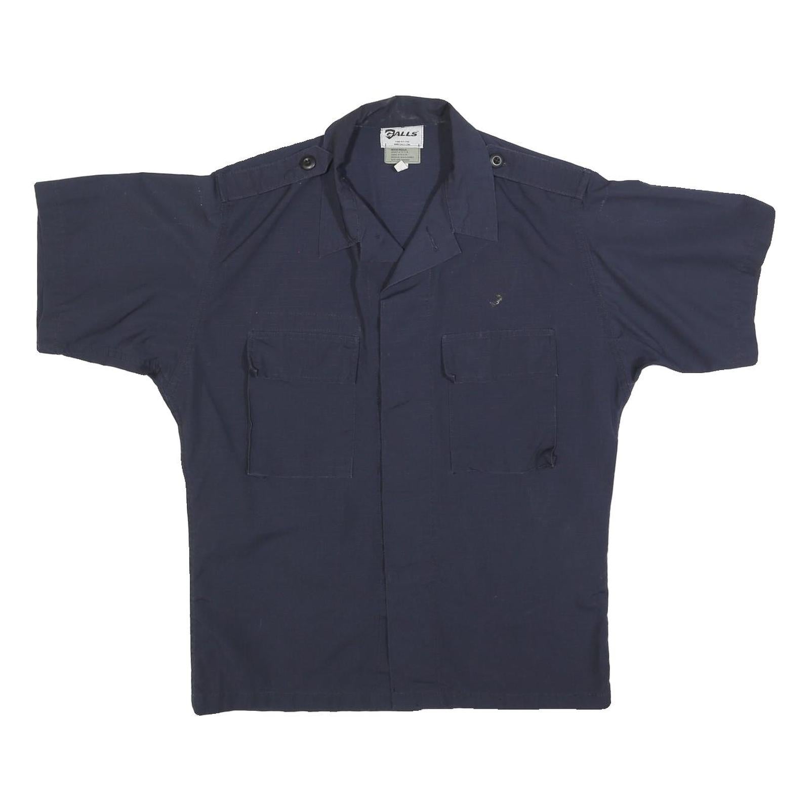 Buy GALLS Mens Navy Blue Workwear Shirt M Cotton Blend Short Sleeve Pockets Refurbished - $16.89 GALLS Mens Navy Blue Workwear Shirt M Cotton Blend Short Sleeve Pockets Refurbished - N/A refurbished available on Cerqular
