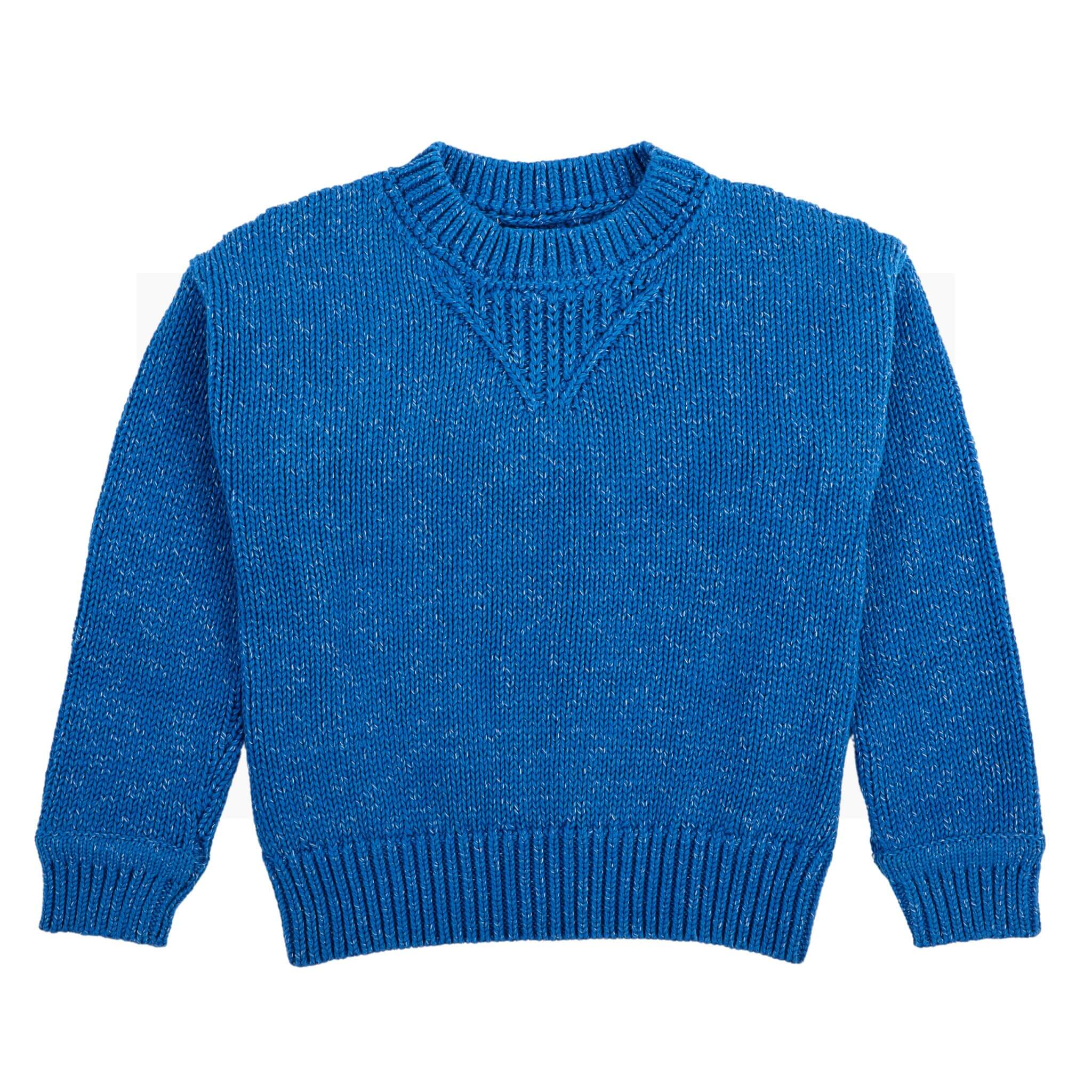 Buy Chunky Marled Cotton Sweater | Size: 3T Refurbished - $85.00 Chunky Marled Cotton Sweater | Size: 3T Refurbished - Firebird Kids refurbished available on Cerqular