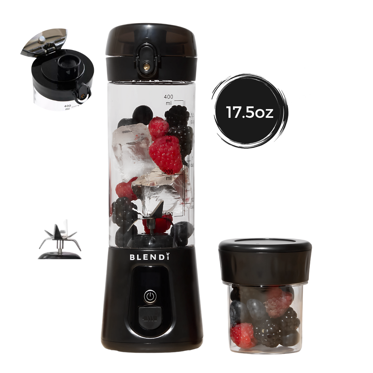 Pro+ Ice Crushing Portable Blender (17oz) | Color: Lavender Refurbished - Blendi refurbished available on Cerqular