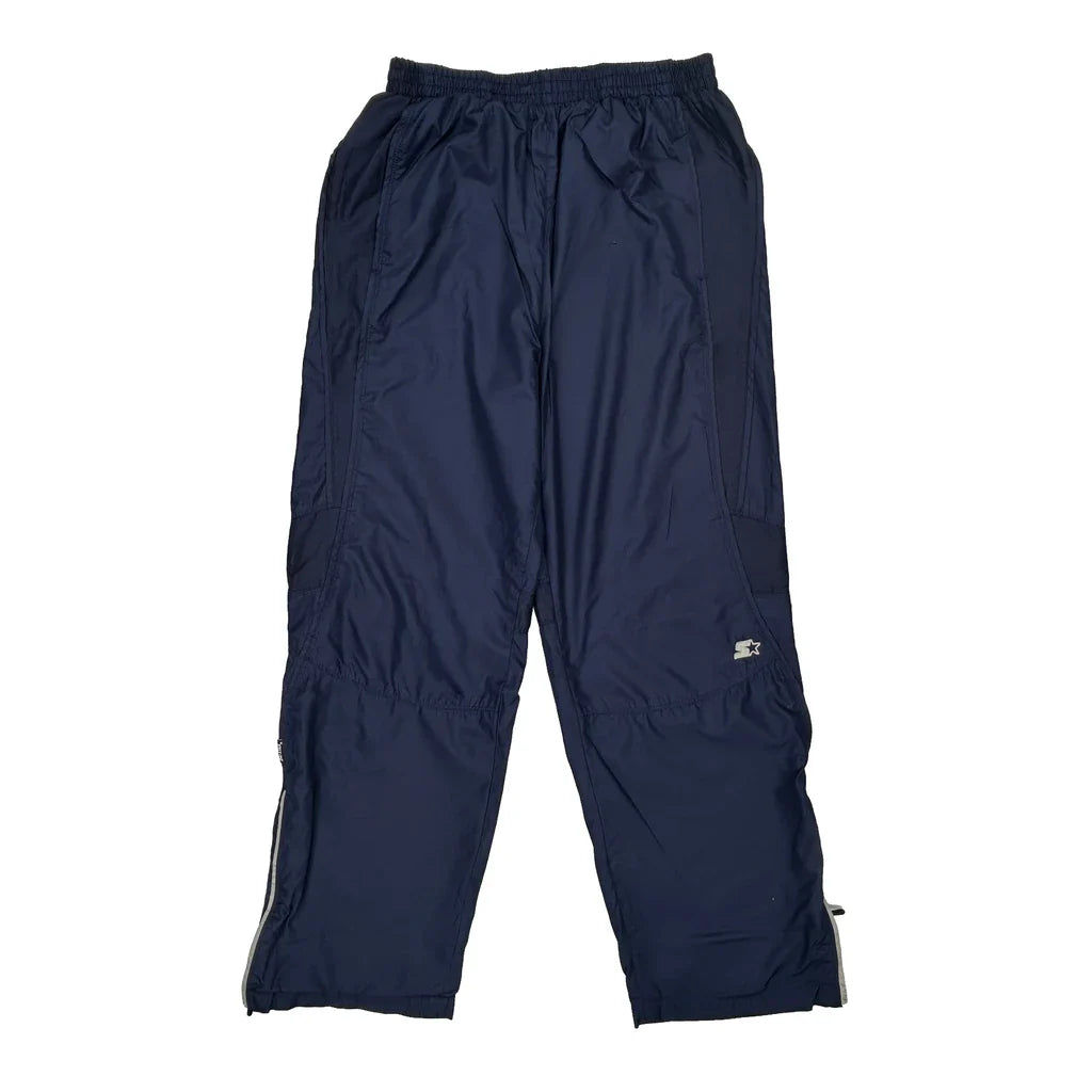 Starter Tracksuit - Medium Navy Polyester Refurbished - Thrifted (note: this is a term often used to describe second- refurbished available on Cerqular