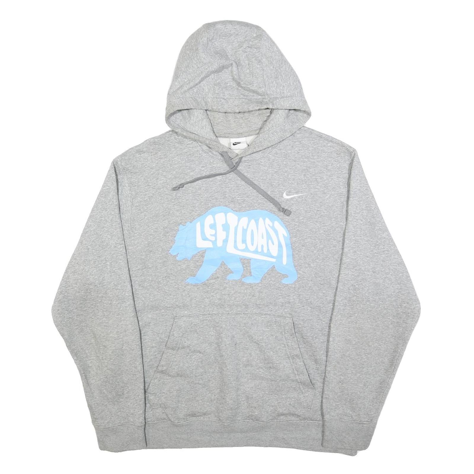 Buy NIKE Mens Grey Left Coast Pullover Hoodie L Cotton Blend Casual Sportswear Refurbished - $45.49 NIKE Mens Grey Left Coast Pullover Hoodie L Cotton Blend Casual Sportswear Refurbished - N/A refurbished available on Cerqular