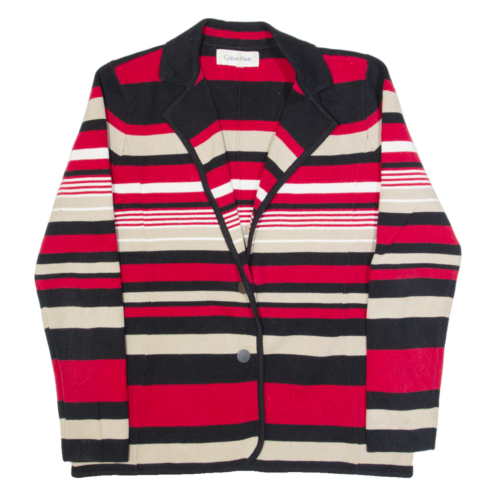 Buy CALVIN KLEIN Blazer Style Womens Patterned Cardigan Red Striped V-Neck M Refurbished - $28.59 CALVIN KLEIN Blazer Style Womens Patterned Cardigan Red Striped V-Neck M Refurbished - N/A refurbished available on Cerqular