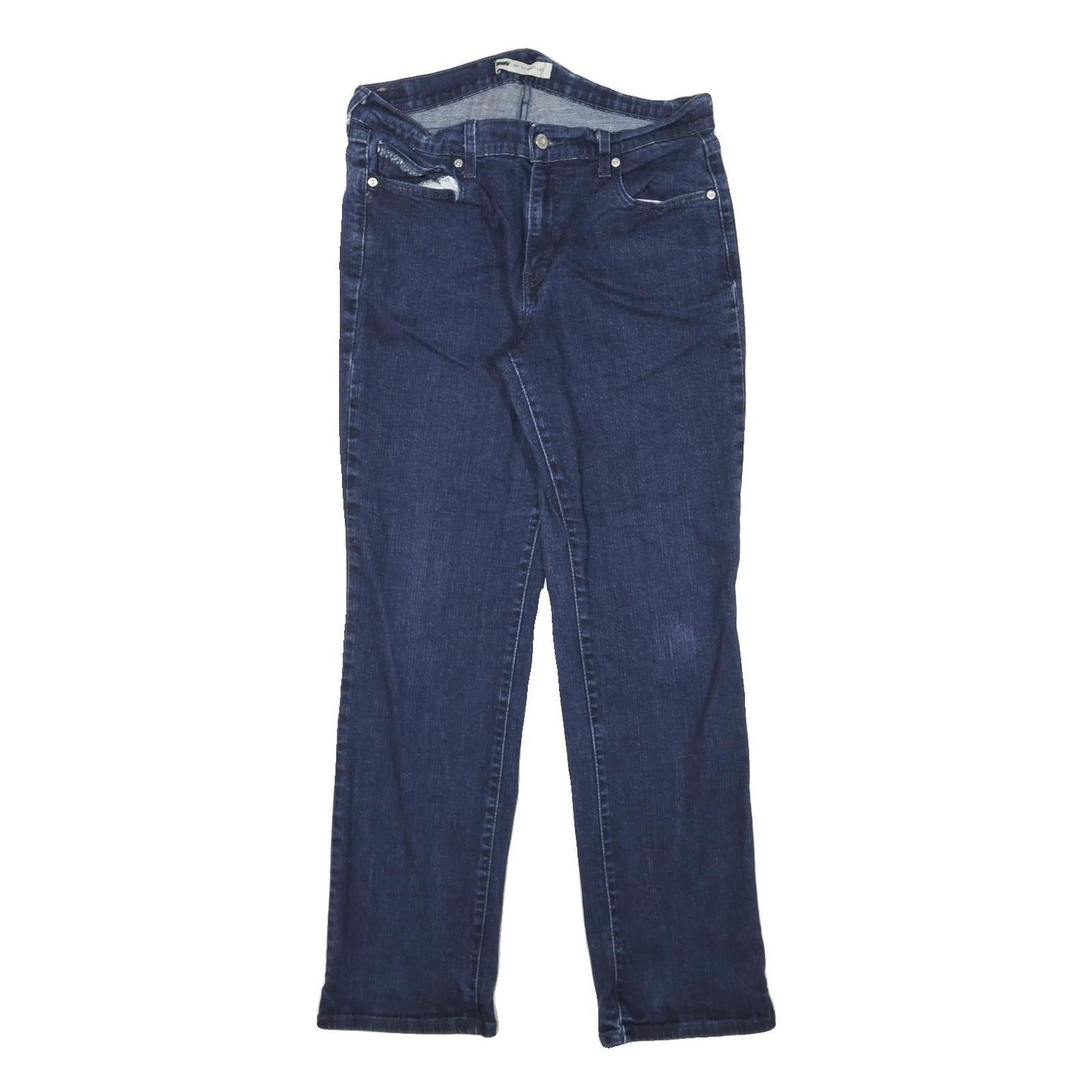 LEVI'S 505 Womens Jeans Blue Regular Straight Denim Medium W30 L30 Classic Fit Refurbished - N/A refurbished available on Cerqular