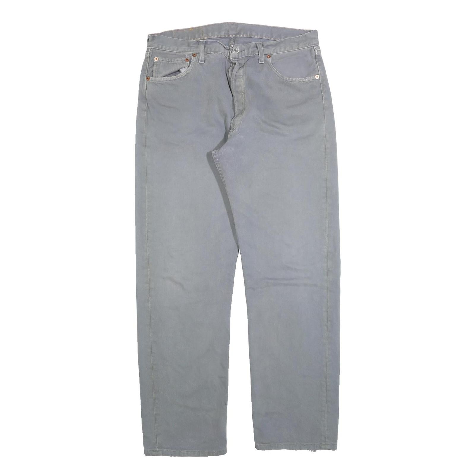 LEVI'S 501 Mens Regular Fit Straight Denim Light W36 L30 Classic Button Fly Refurbished - N/A refurbished available on Cerqular