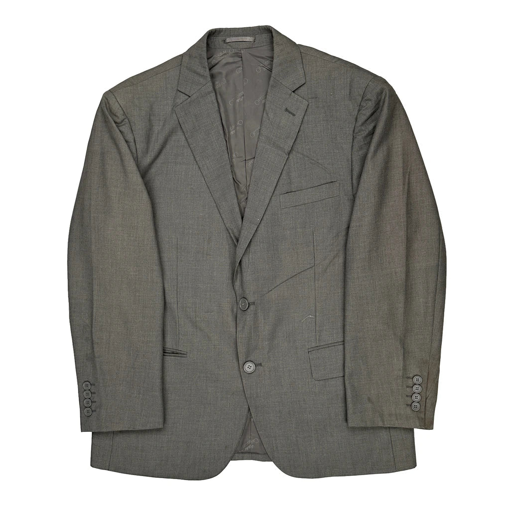 Carlo Lusso Blazer - XL Grey Polyester Blend Refurbished - Thrifted (note: this is a term often used to describe second- refurbished available on Cerqular