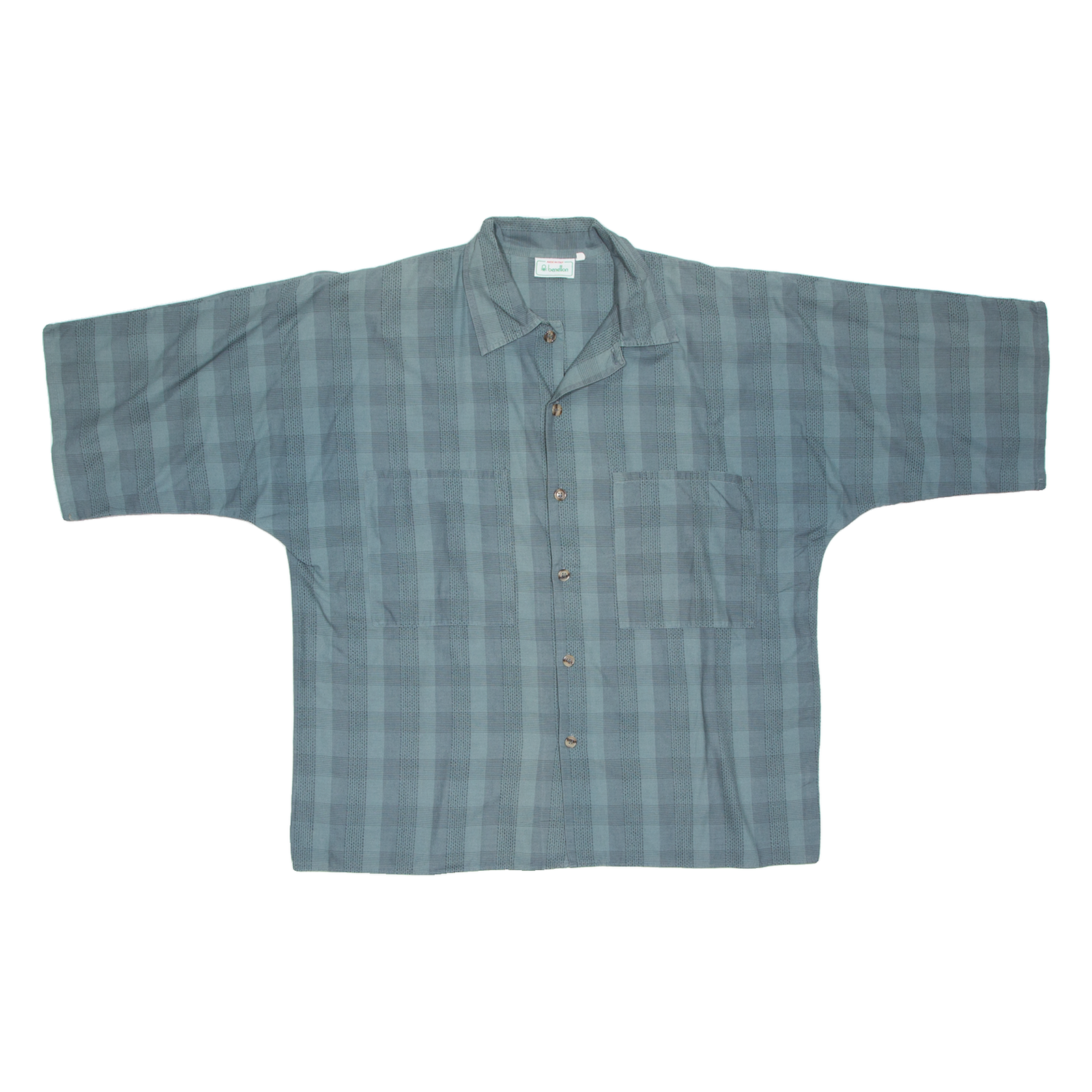 Mens Shirt Green Check L Refurbished - N/A refurbished available on Cerqular