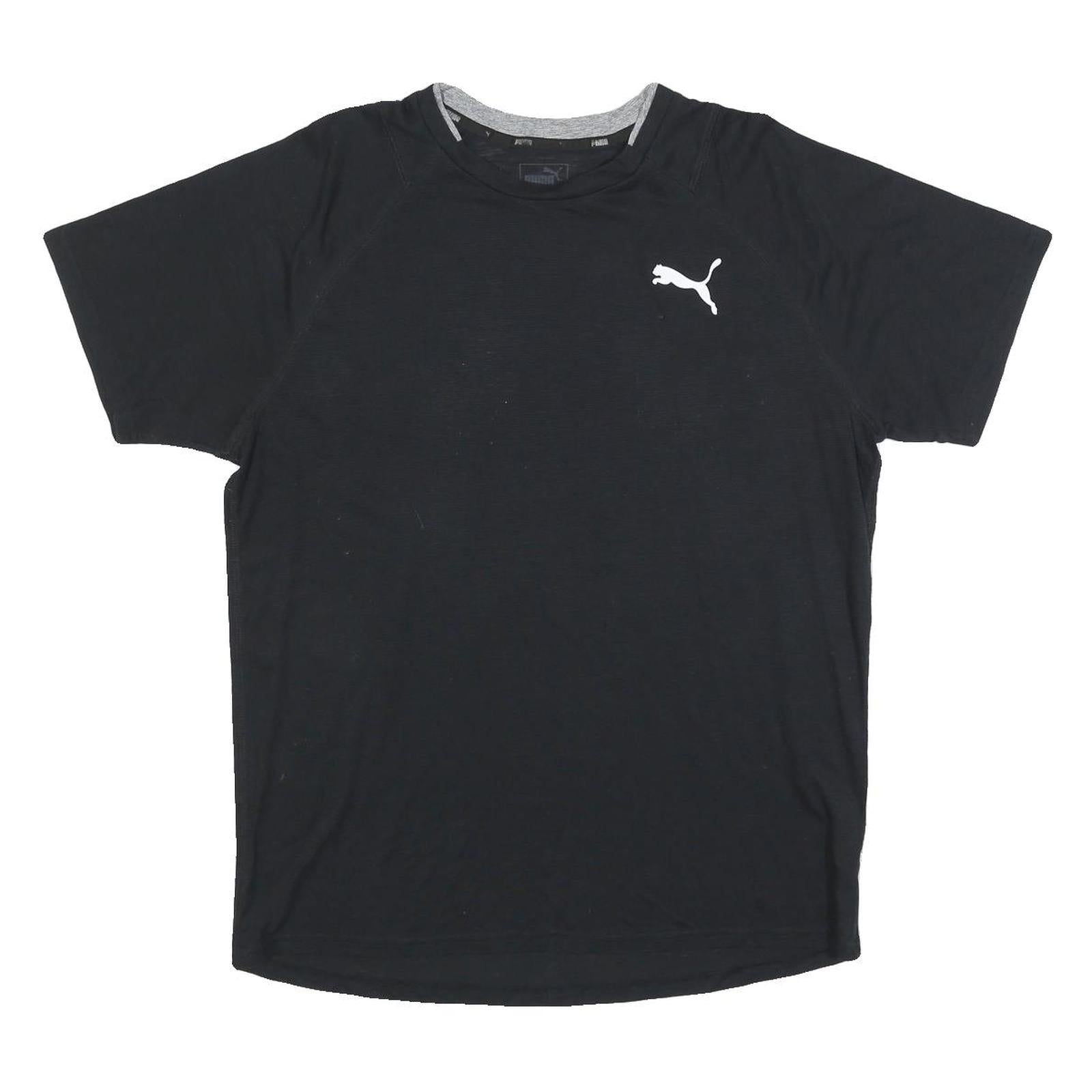 Buy PUMA Mens Black Athletic T-Shirt L Short Sleeve Crew Neck Polyester Blend Refurbished - $19.49 PUMA Mens Black Athletic T-Shirt L Short Sleeve Crew Neck Polyester Blend Refurbished - N/A refurbished available on Cerqular
