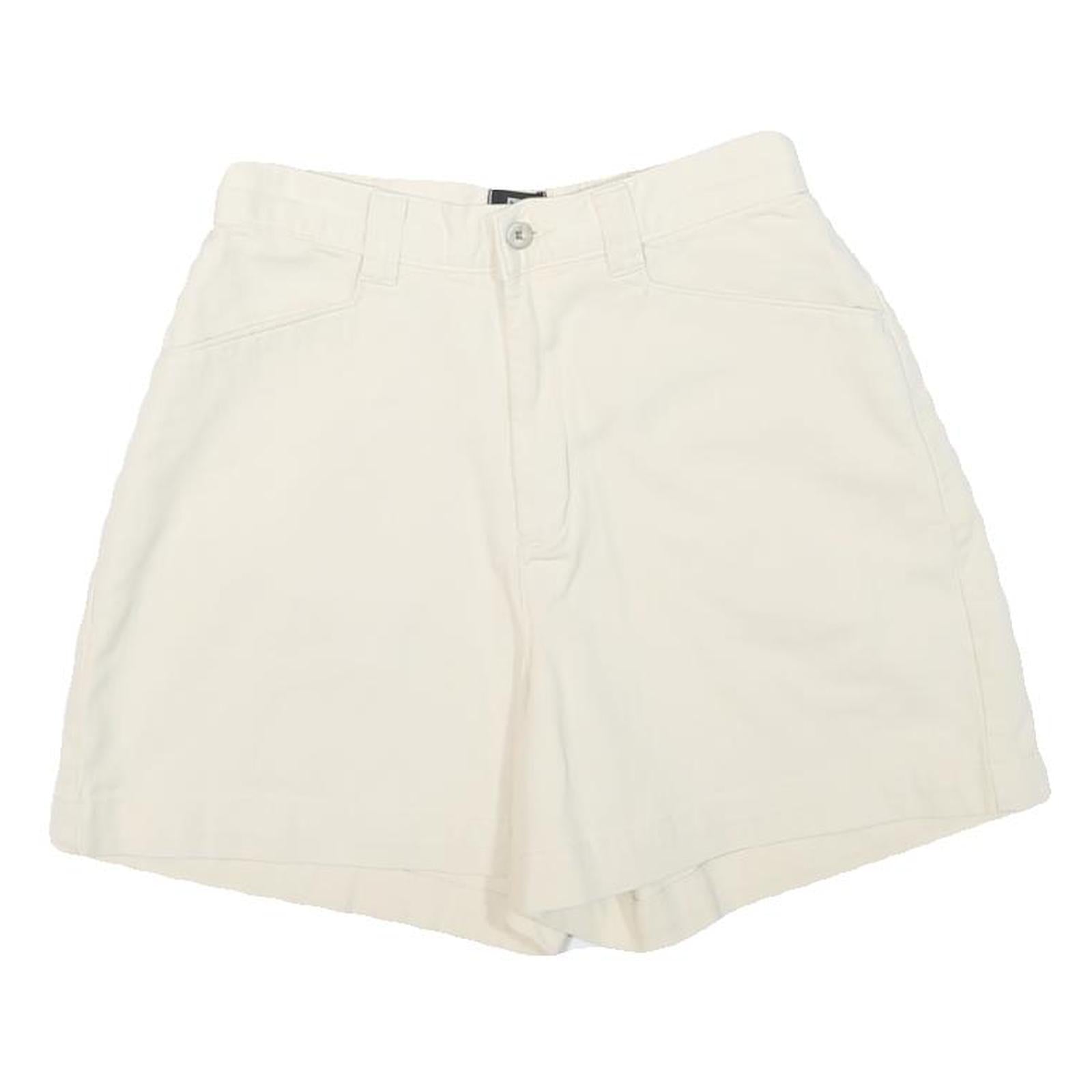 LEE Womens Shorts White Casual Plain XS W25 Cotton Blend Comfortable Summer Refurbished - N/A refurbished available on Cerqular