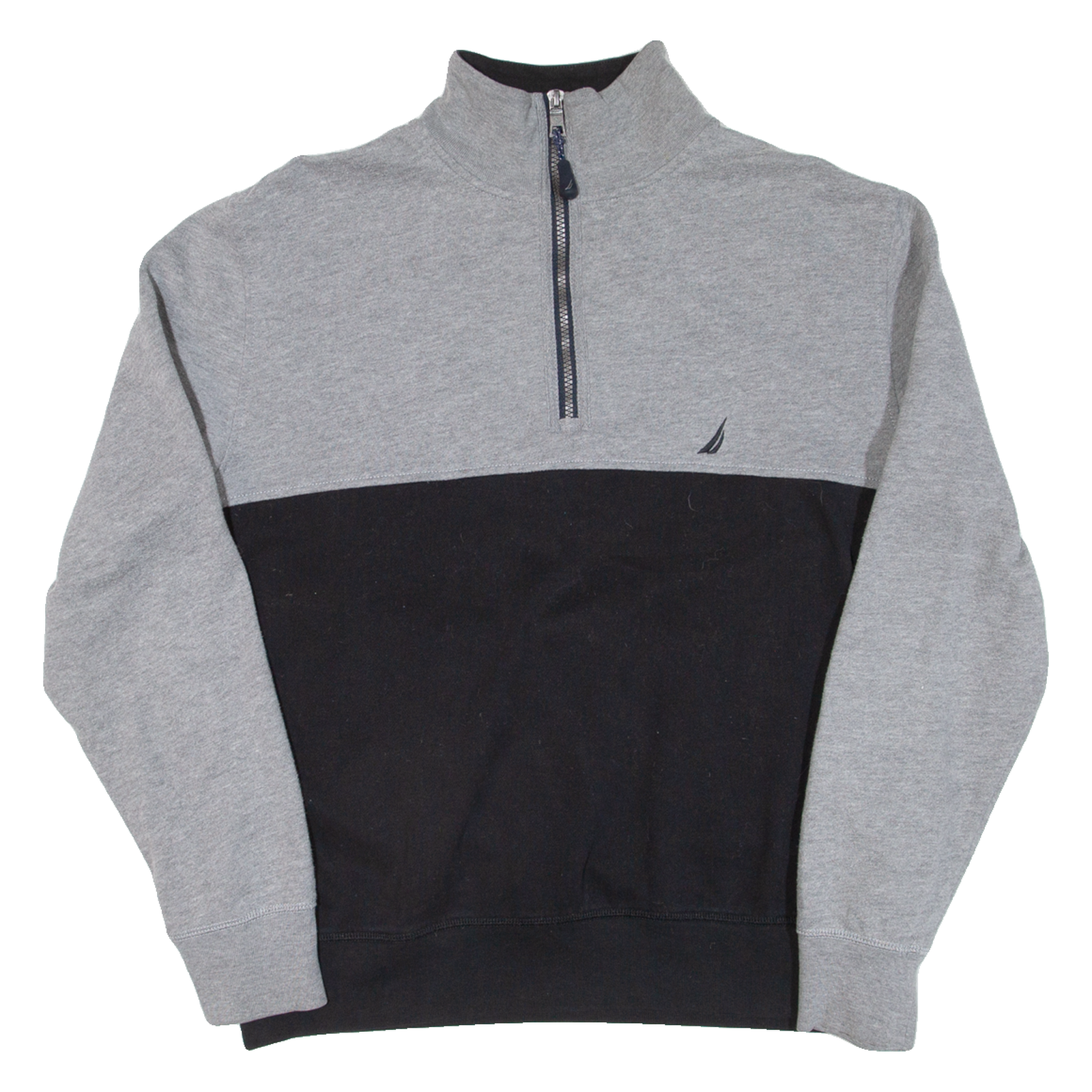 NAUTICA Mens Sweatshirt Grey 1/4 Zip M Refurbished - N/A refurbished available on Cerqular