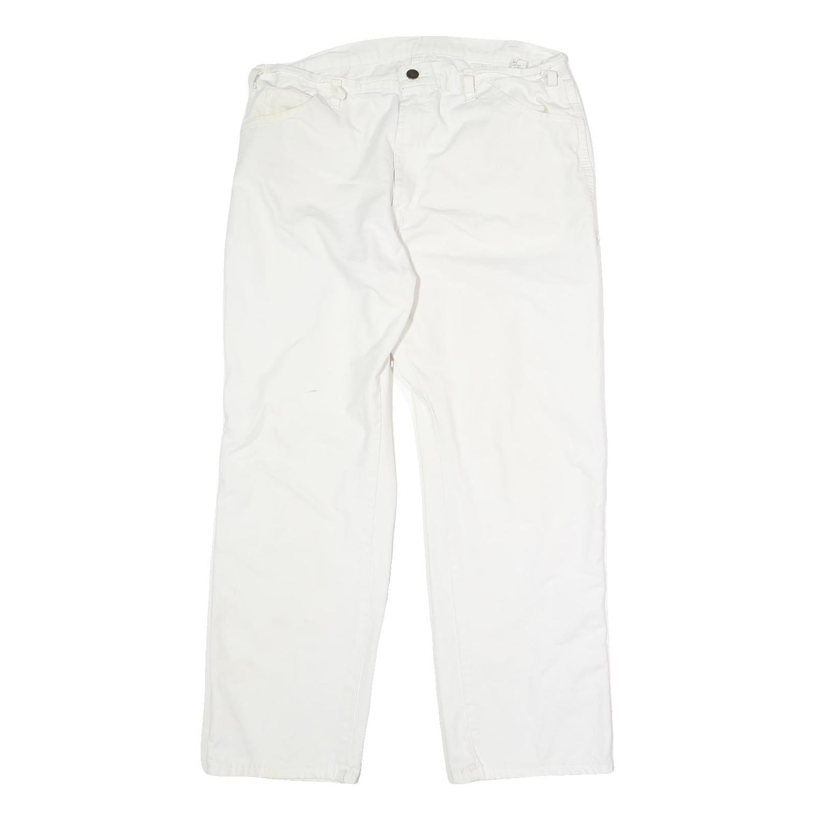 DICKIES Mens Regular Fit White Cotton Straight Leg Jeans W34 L27 Classic Refurbished - N/A refurbished available on Cerqular