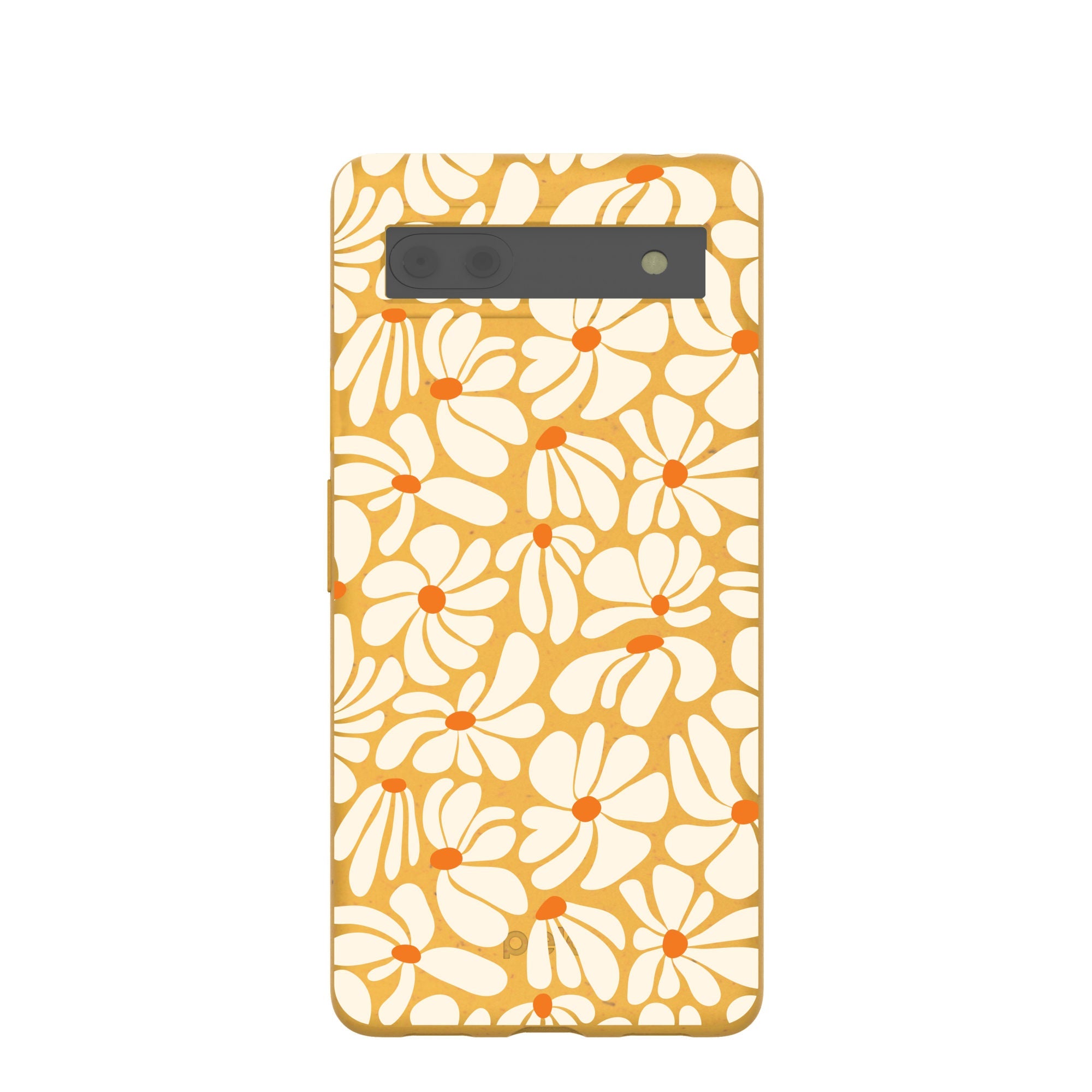 Honey Funky Petals Google Pixel 6a Case Refurbished - Pela Case refurbished available on Cerqular