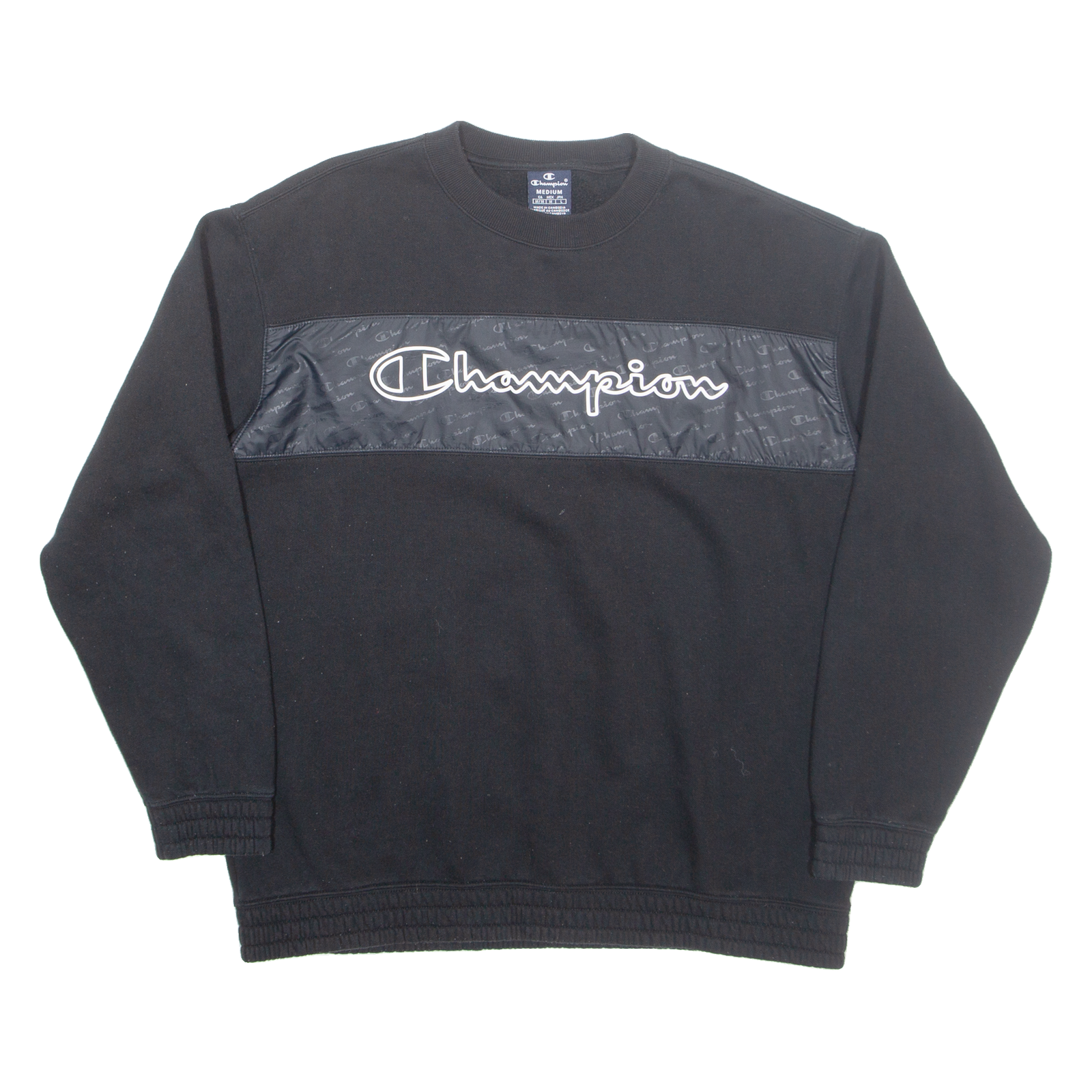 CHAMPION Mens Sweatshirt Black M Refurbished - N/A refurbished available on Cerqular