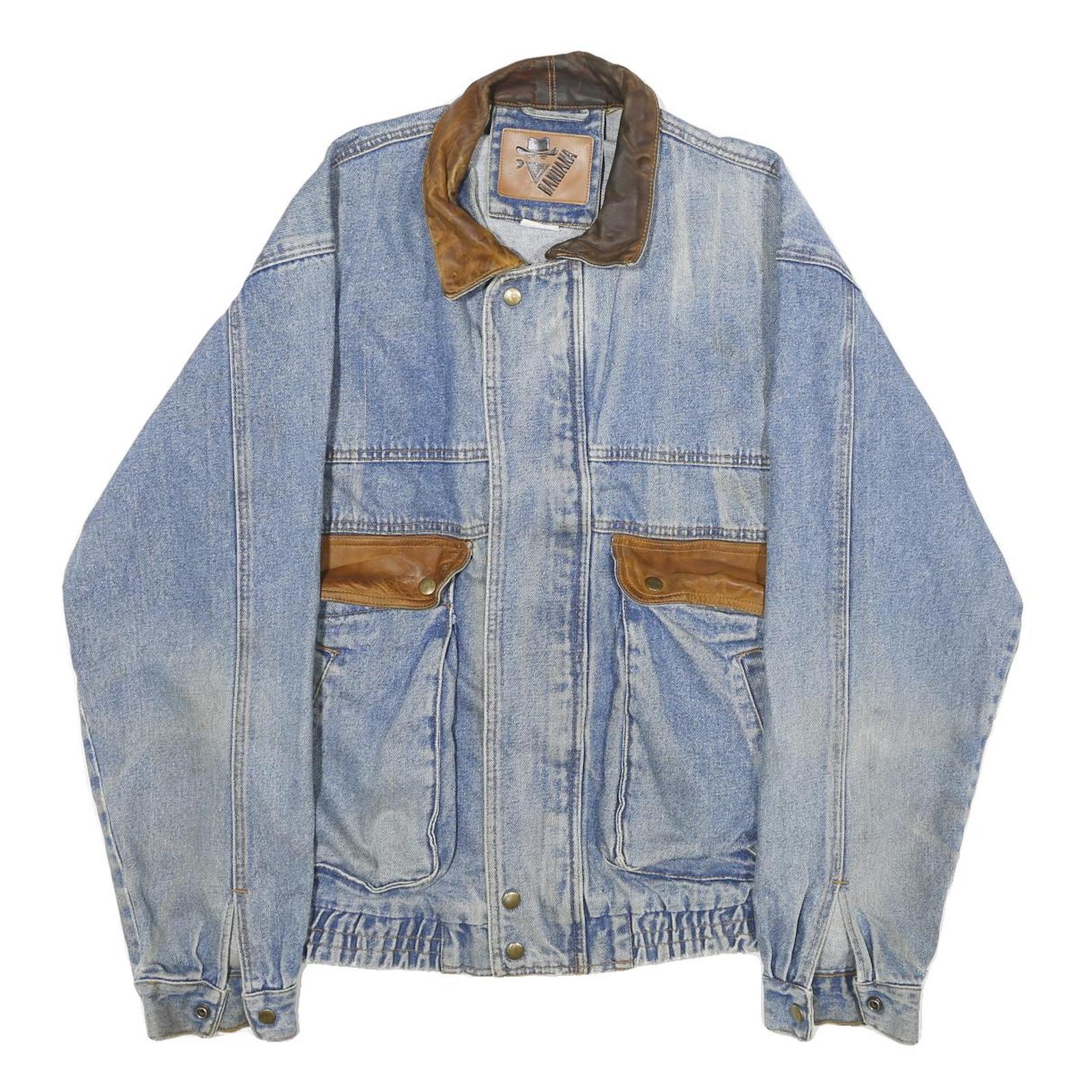Buy BANDANA Mens Blue Denim Jacket L Cotton Workwear Zip Button Pocket Casual Refurbished - $51.99 BANDANA Mens Blue Denim Jacket L Cotton Workwear Zip Button Pocket Casual Refurbished - N/A refurbished available on Cerqular