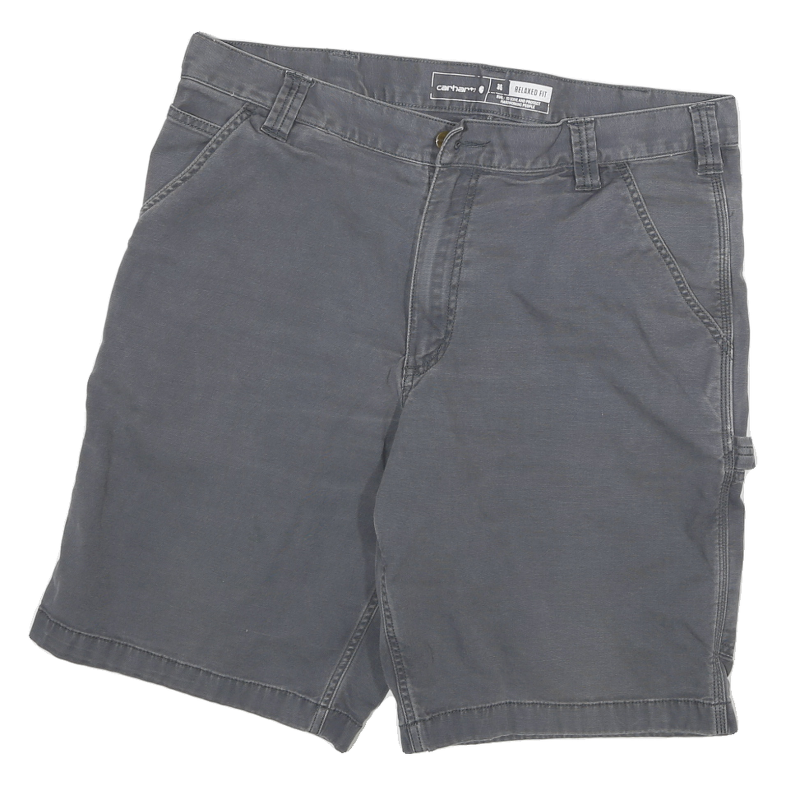 CARHARTT Mens Shorts Grey Relaxed Fit Utility 2XL W36 Workwear Cotton Blend Refurbished - N/A refurbished available on Cerqular