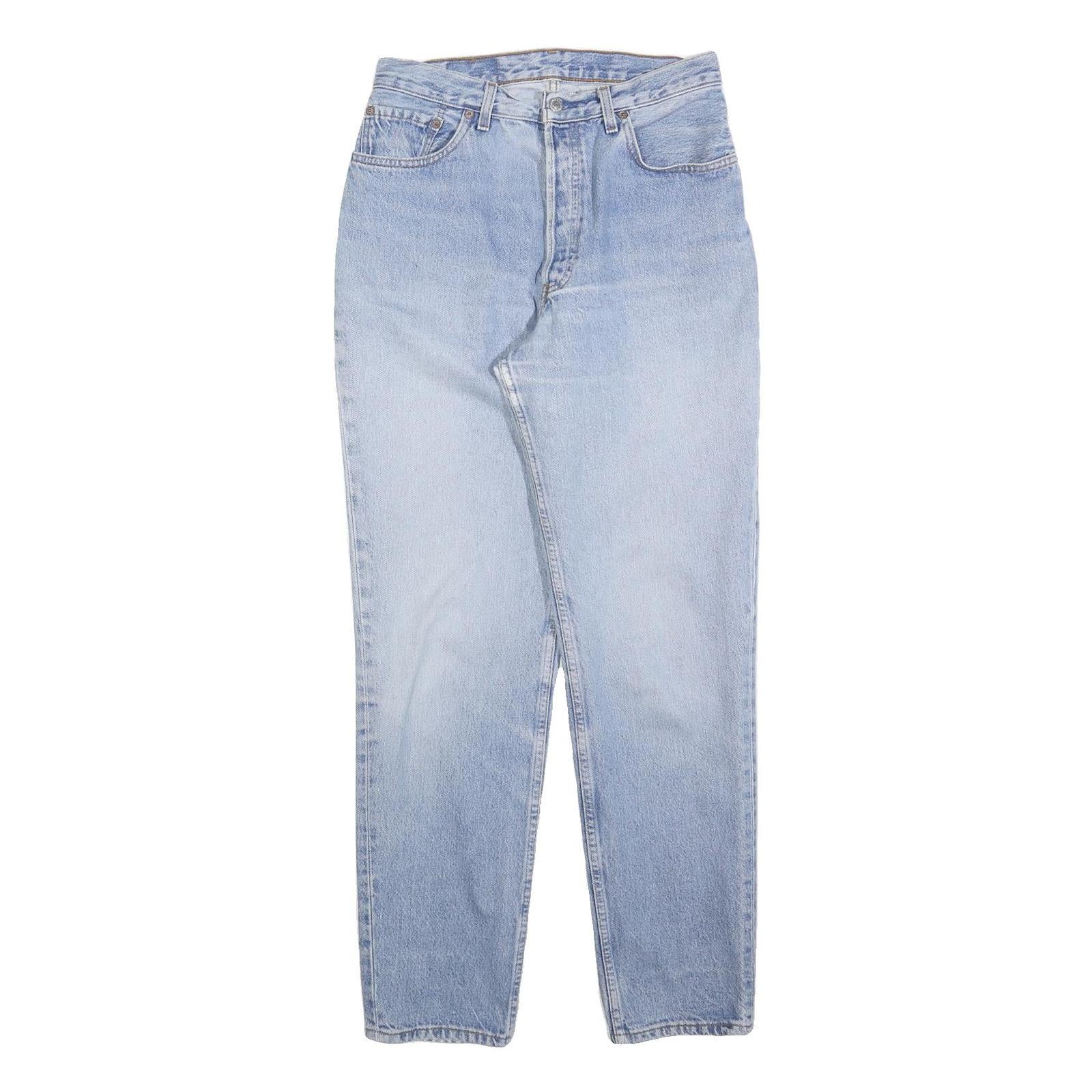 LEVI'S 901 Womens Jeans Blue Regular Straight Denim Light W30 L32 Stylish Refurbished - N/A refurbished available on Cerqular