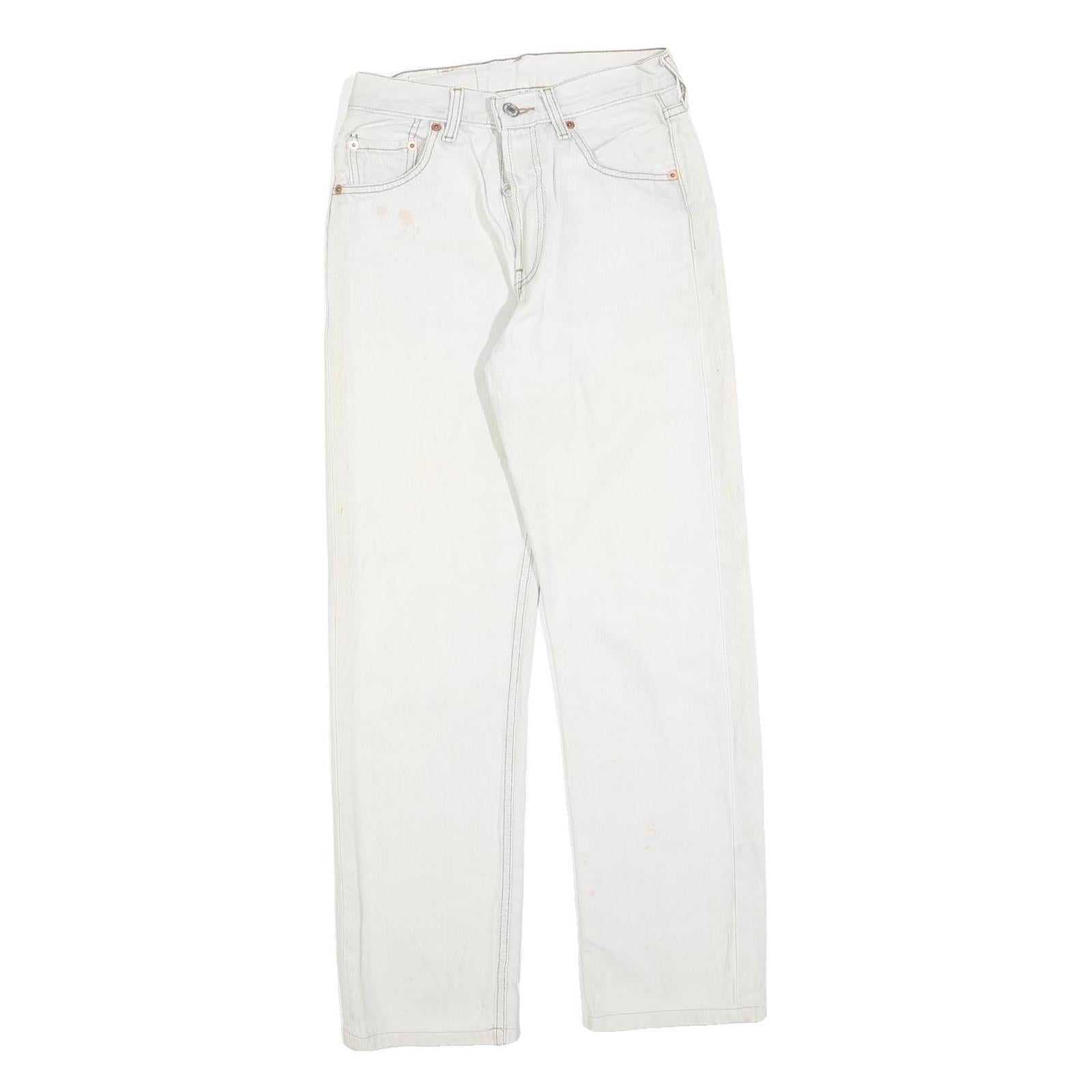 Buy LEVI'S 501 Womens White Regular Straight Denim Jeans W24 L28 Button Cotton Blend Refurbished - $32.49 LEVI'S 501 Womens White Regular Straight Denim Jeans W24 L28 Button Cotton Blend Refurbished - N/A refurbished available on Cerqular
