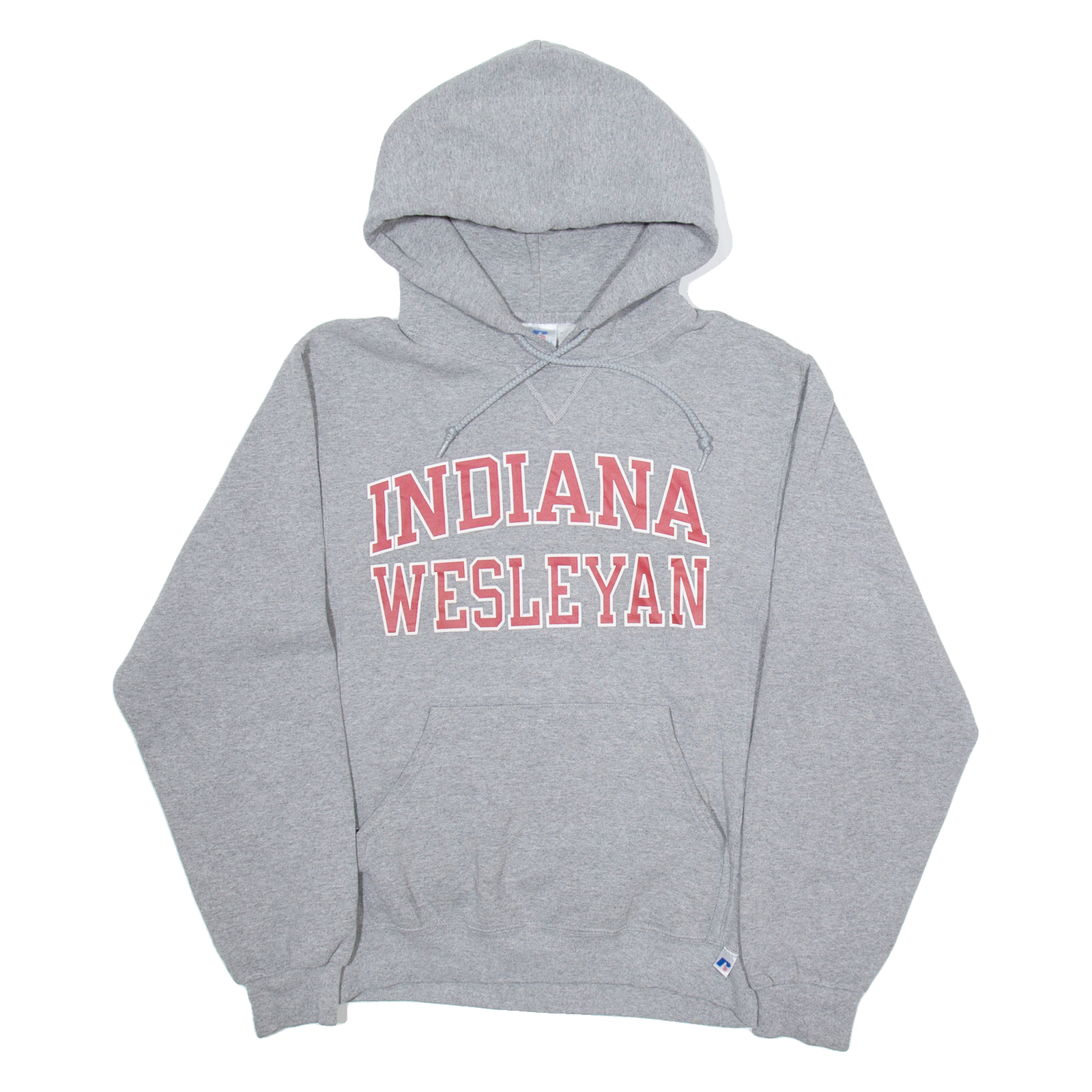 RUSSELL ATHLETIC Indiana Wesleyan Mens Grey Hoodie USA S Refurbished - N/A refurbished available on Cerqular