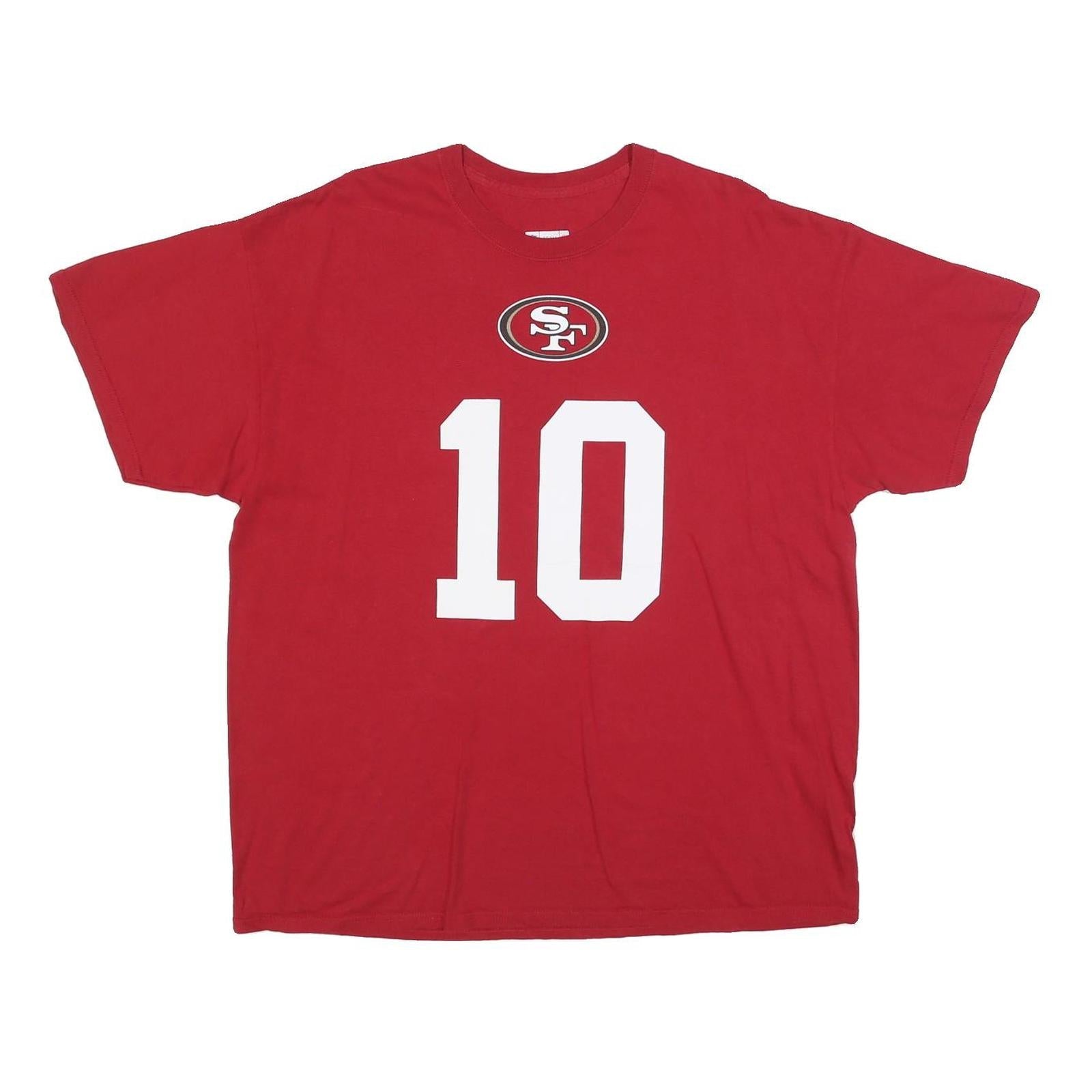 NFL Mens Red San Francisco 49ers Garoppolo 10 Graphic T-Shirt XL Short Sleeve Refurbished - N/A refurbished available on Cerqular