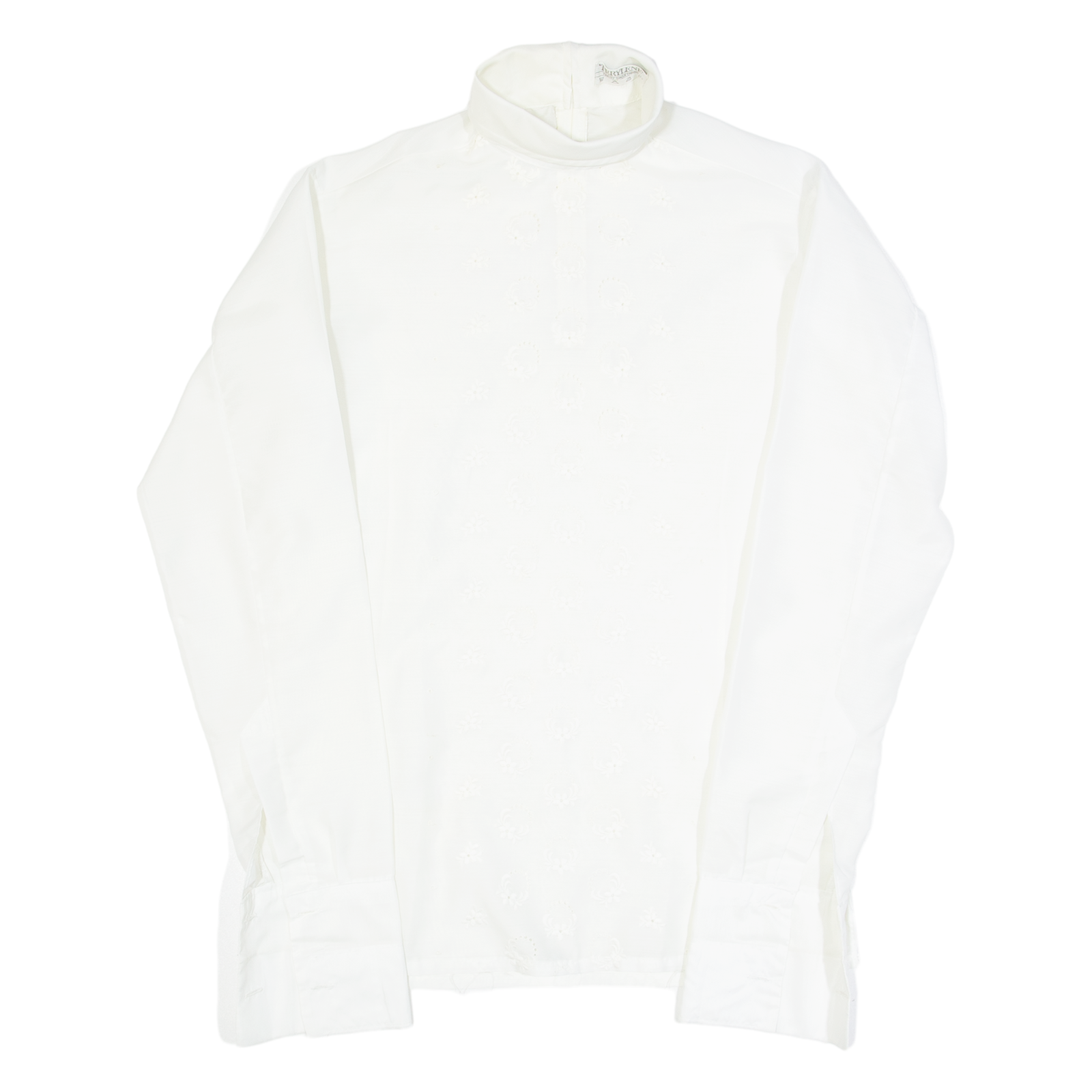 TERYLENE Womens Blouse White Collared Long Sleeve M Refurbished - N/A refurbished available on Cerqular
