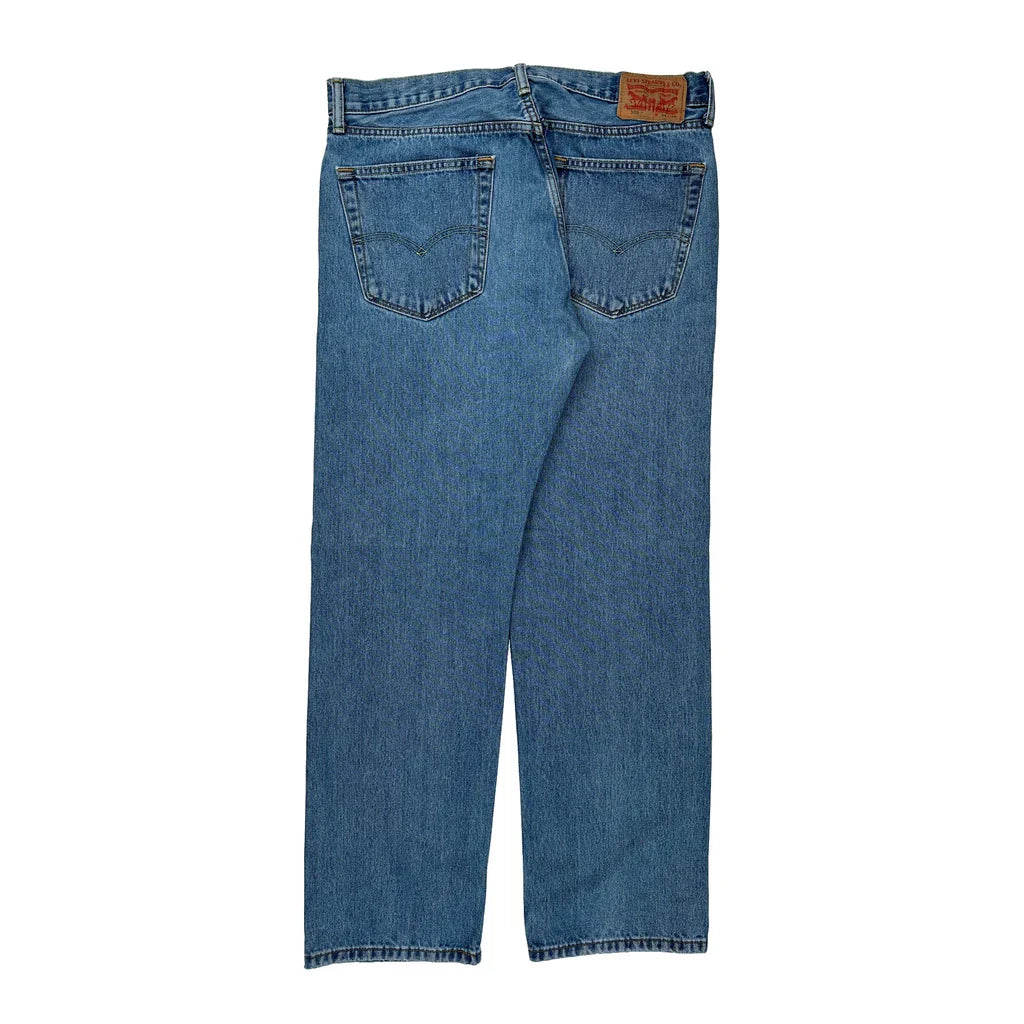 Levis Jeans - 36W 31L Blue Denim Refurbished - Thrifted (note: this is a term often used to describe second- refurbished available on Cerqular