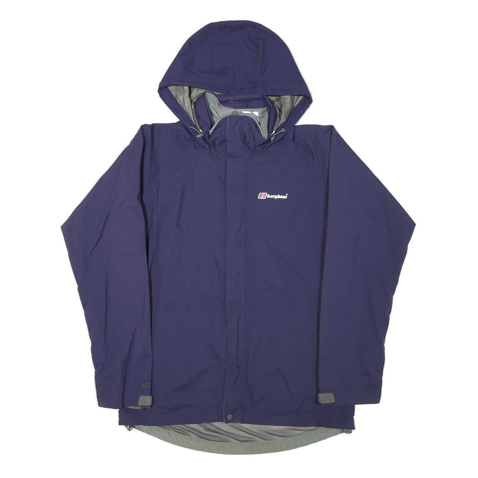 BERGHAUS Womens Blue Outdoor Jacket UK 10 Polyester Blend Hooded Zip Casual Refurbished - N/A refurbished available on Cerqular
