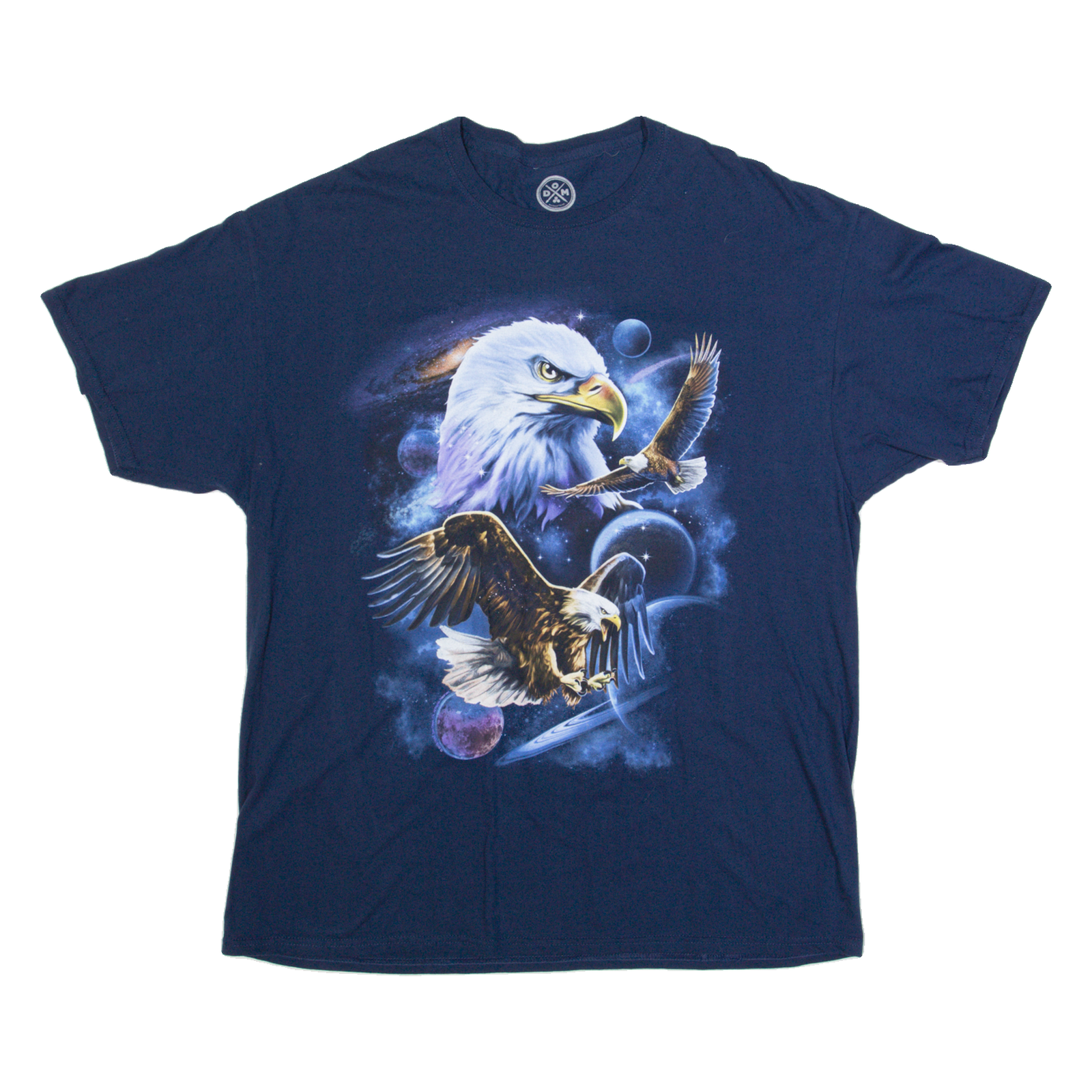 DOM Eagle Mens T-Shirt Blue USA XL Refurbished - N/A refurbished available on Cerqular