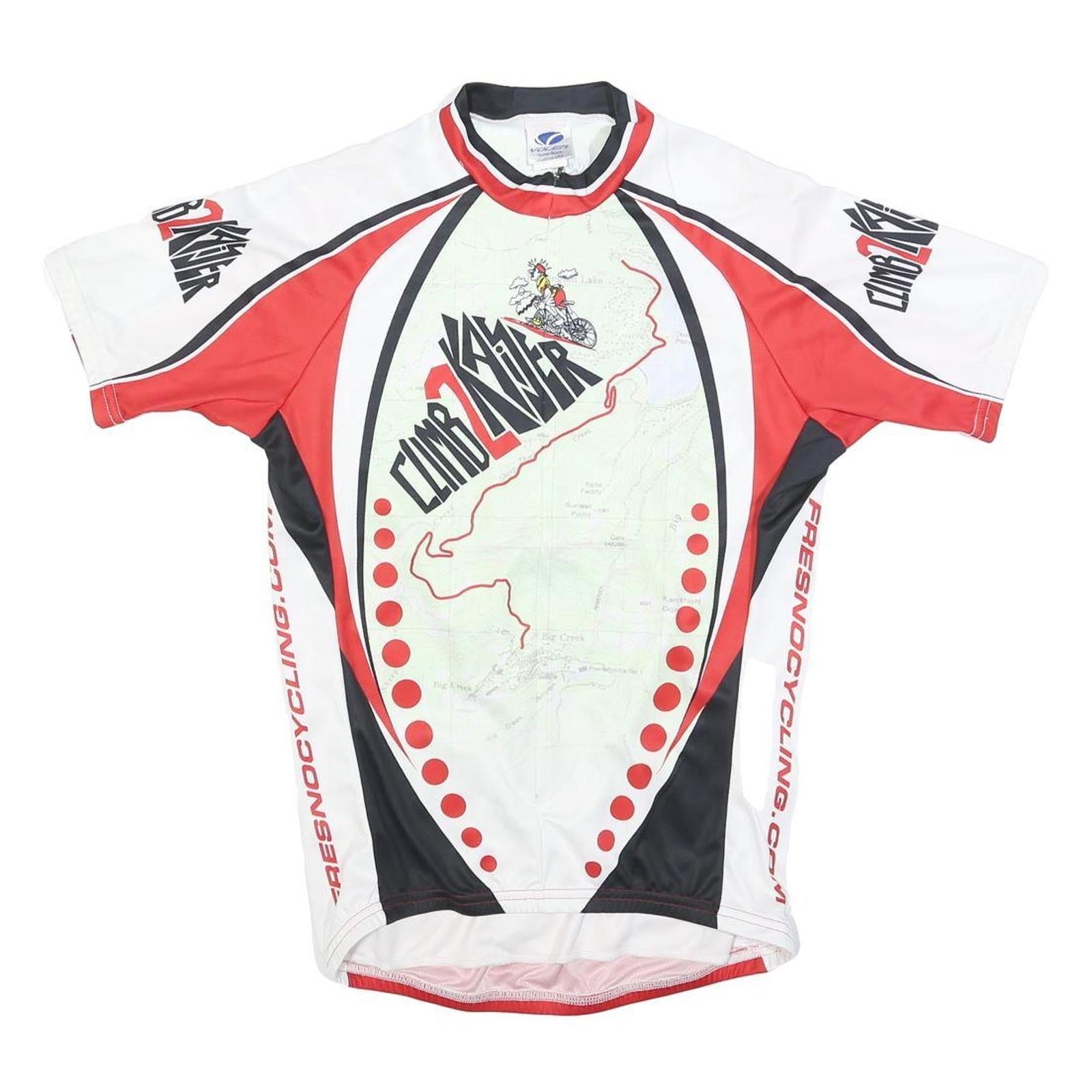 VOLER Mens White & Red Climb 2 Knob Graphic T-Shirt M Short Sleeve Crew Neck Refurbished - N/A refurbished available on Cerqular