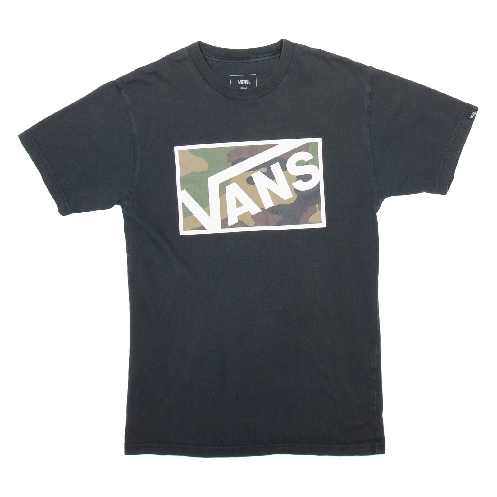 VANS Mens T-Shirt Black S Refurbished - N/A refurbished available on Cerqular