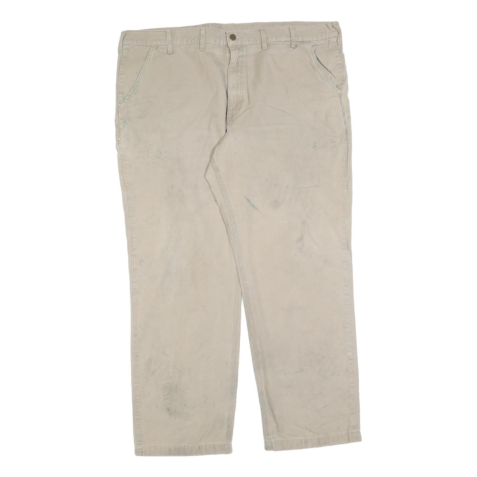 Buy CARHARTT Mens Relaxed Beige Cotton Blend Zip Trousers W44 L34 Workwear Casual Refurbished - $40.29 CARHARTT Mens Relaxed Beige Cotton Blend Zip Trousers W44 L34 Workwear Casual Refurbished - N/A refurbished available on Cerqular