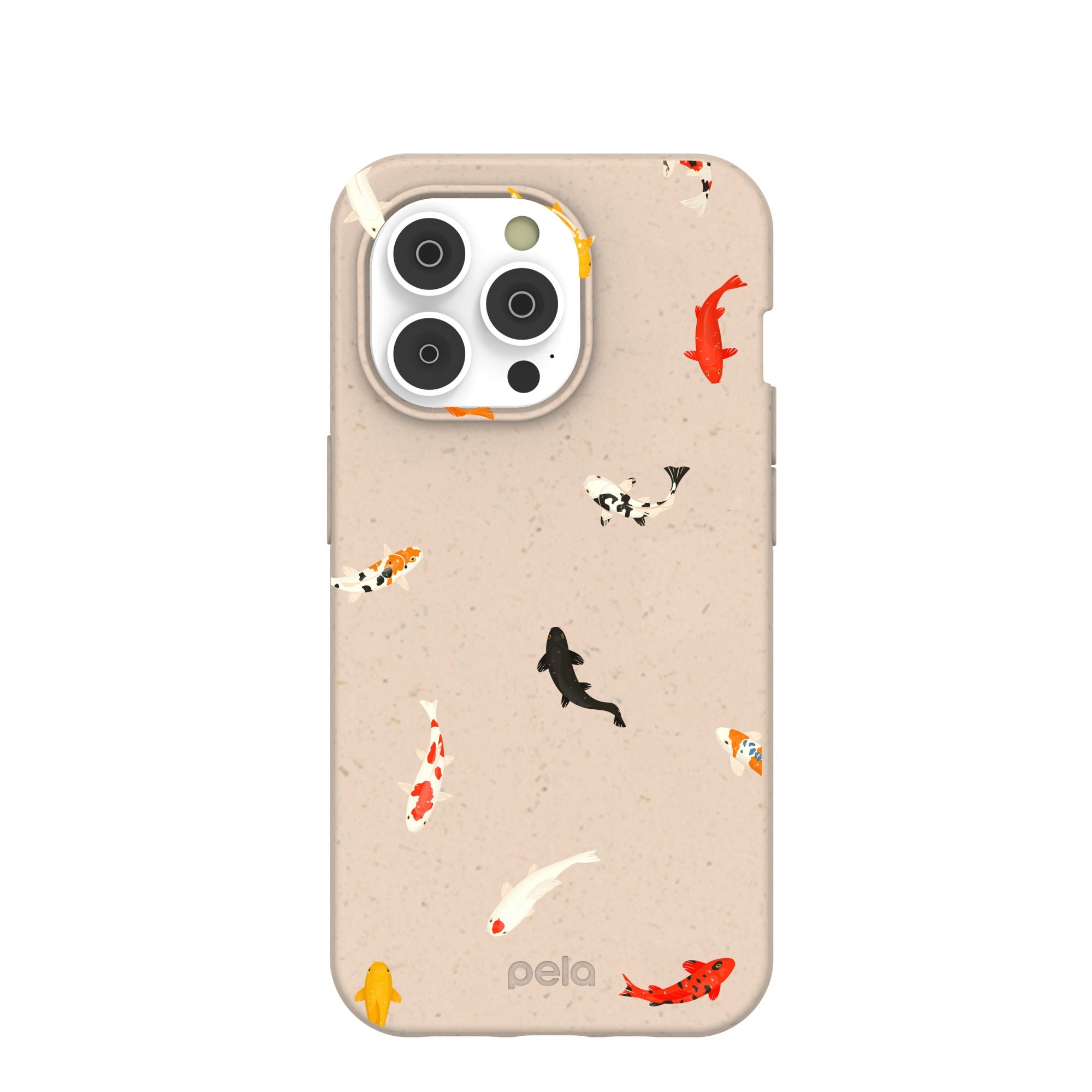 Seashell Lil Koi iPhone 14 Pro Case Refurbished - Pela Case refurbished available on Cerqular