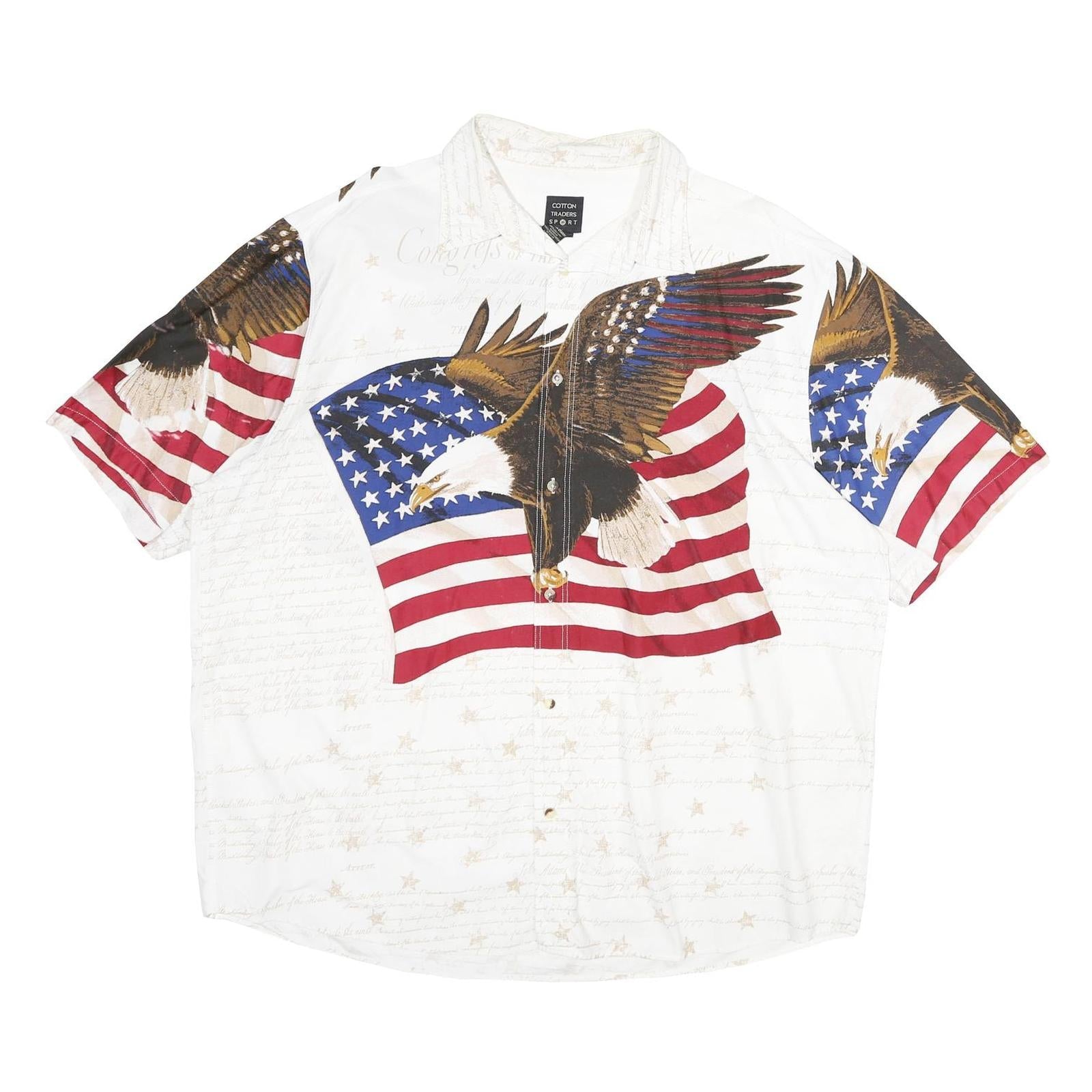 Buy COTTON TRADERS SPORT Mens White Shirt 2XL Eagle Print Button Closure Casual Refurbished - $32.49 COTTON TRADERS SPORT Mens White Shirt 2XL Eagle Print Button Closure Casual Refurbished - N/A refurbished available on Cerqular