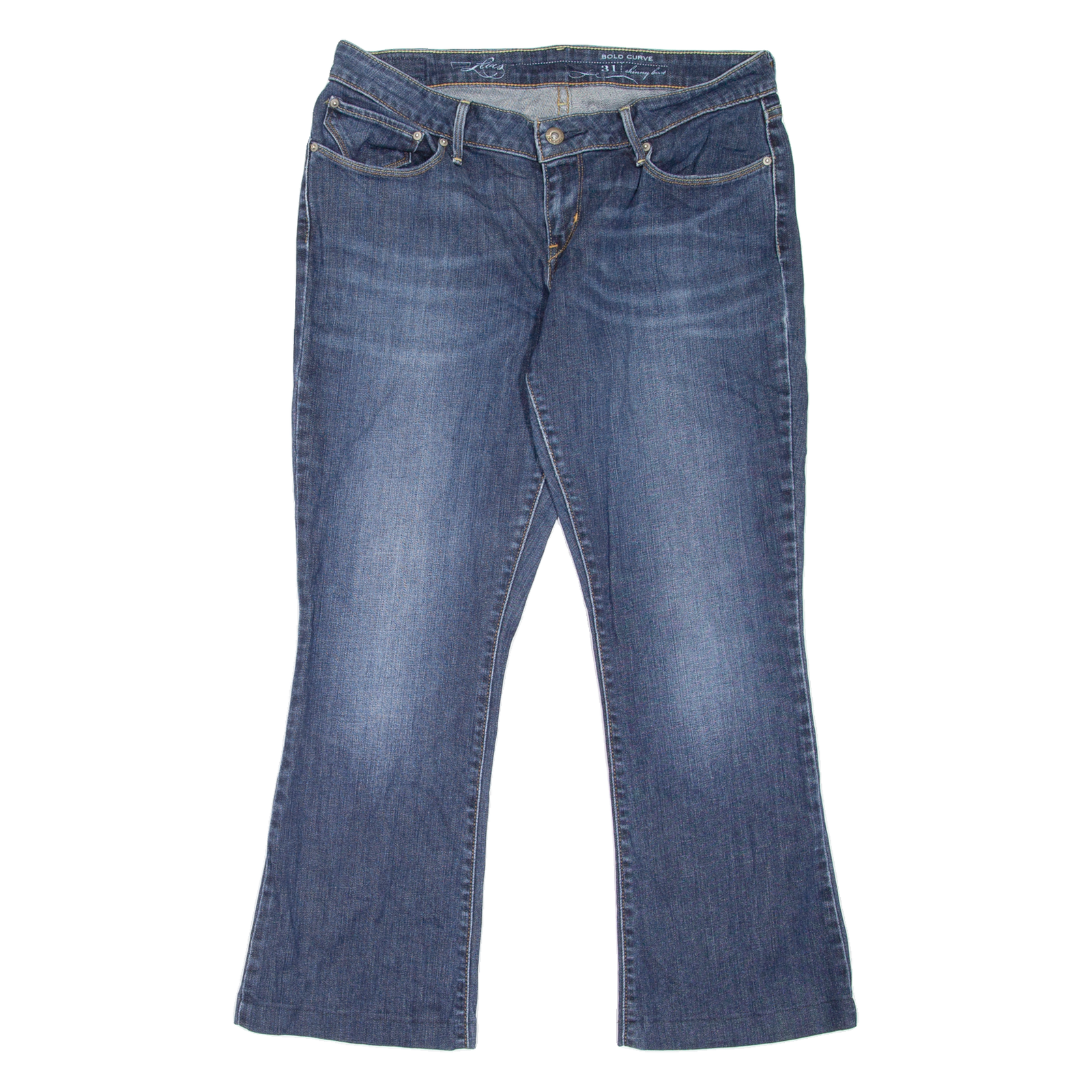 LEVI'S Womens Jeans Blue Slim Bootcut Stone Wash W31 L26 Refurbished - N/A refurbished available on Cerqular
