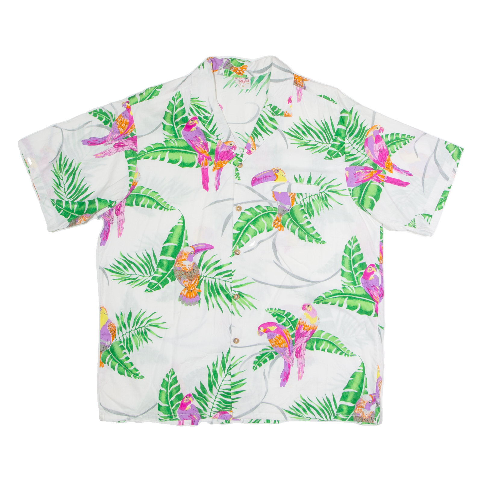 Buy BAREFOOT IN PARADISE Mens Hawaiian Shirt White Floral L Refurbished - $44.19 BAREFOOT IN PARADISE Mens Hawaiian Shirt White Floral L Refurbished - N/A refurbished available on Cerqular