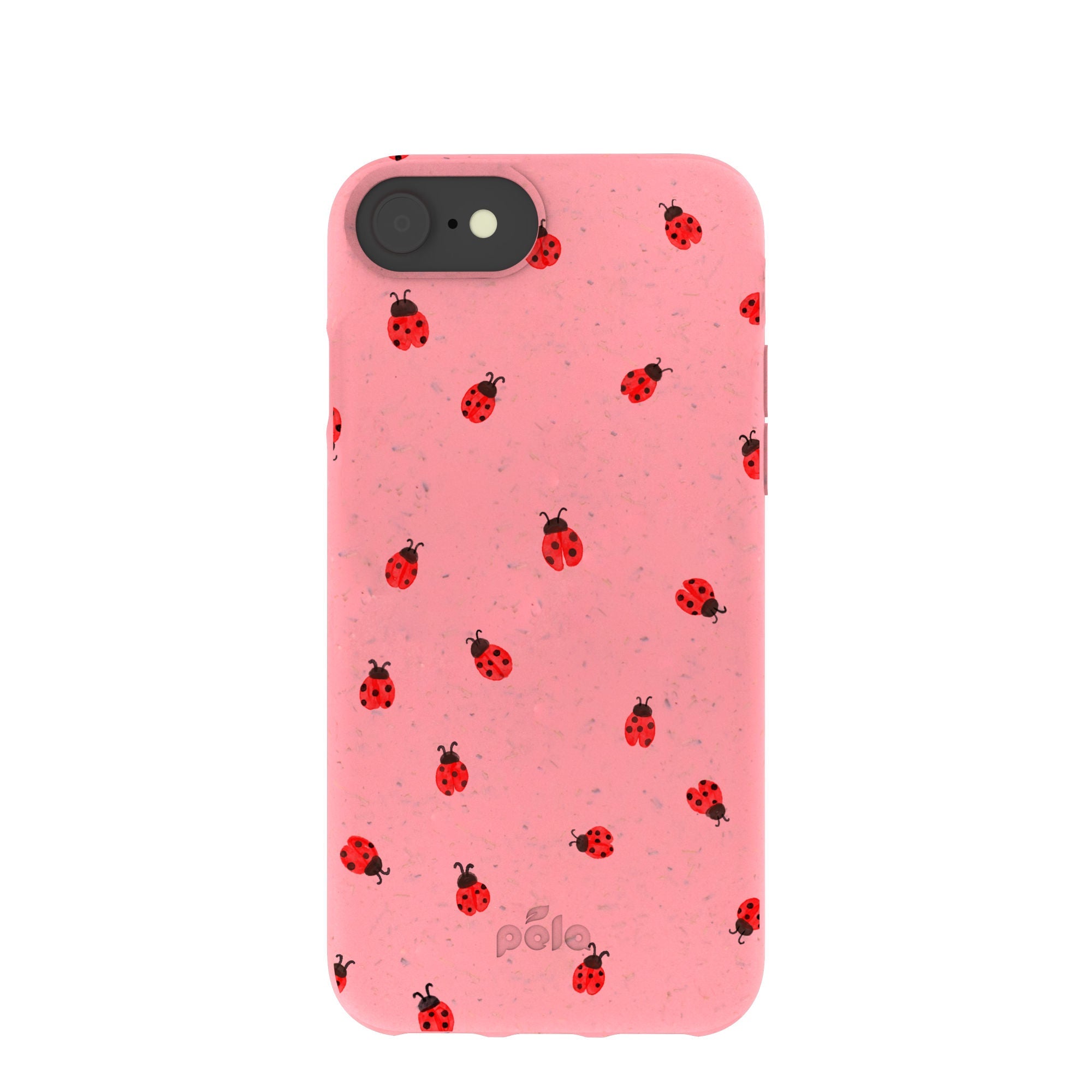 Bubblegum Pink Rosy Ladybug iPhone 6/6s/7/8/SE Case Refurbished - Pela Case refurbished available on Cerqular