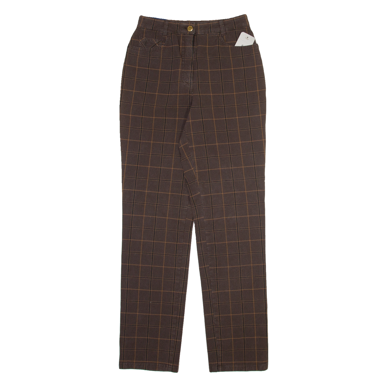GARDEUR Womens Trousers Brown Slim Straight W24 L30 Refurbished - N/A refurbished available on Cerqular