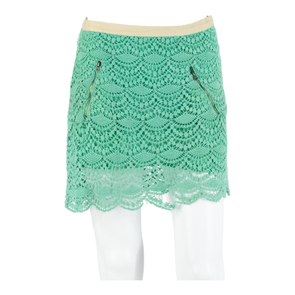 GUESS Pockets Womens Mini Skirt Green Short S Refurbished - N/A refurbished available on Cerqular